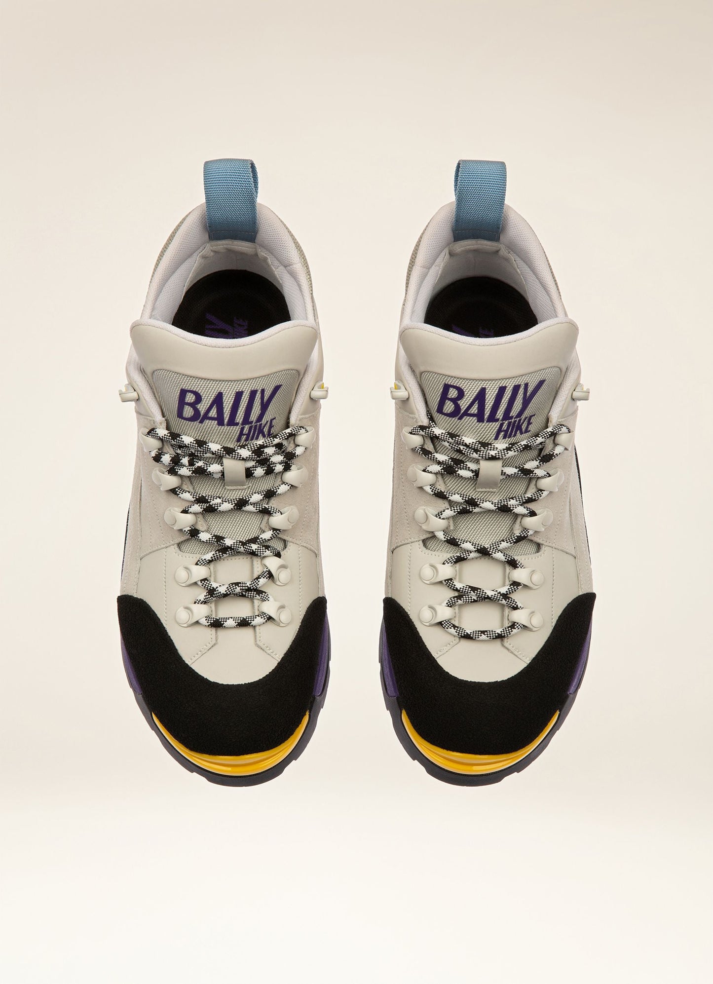 Bally Hike 2 Leather Hiking Shoes In Dusty White