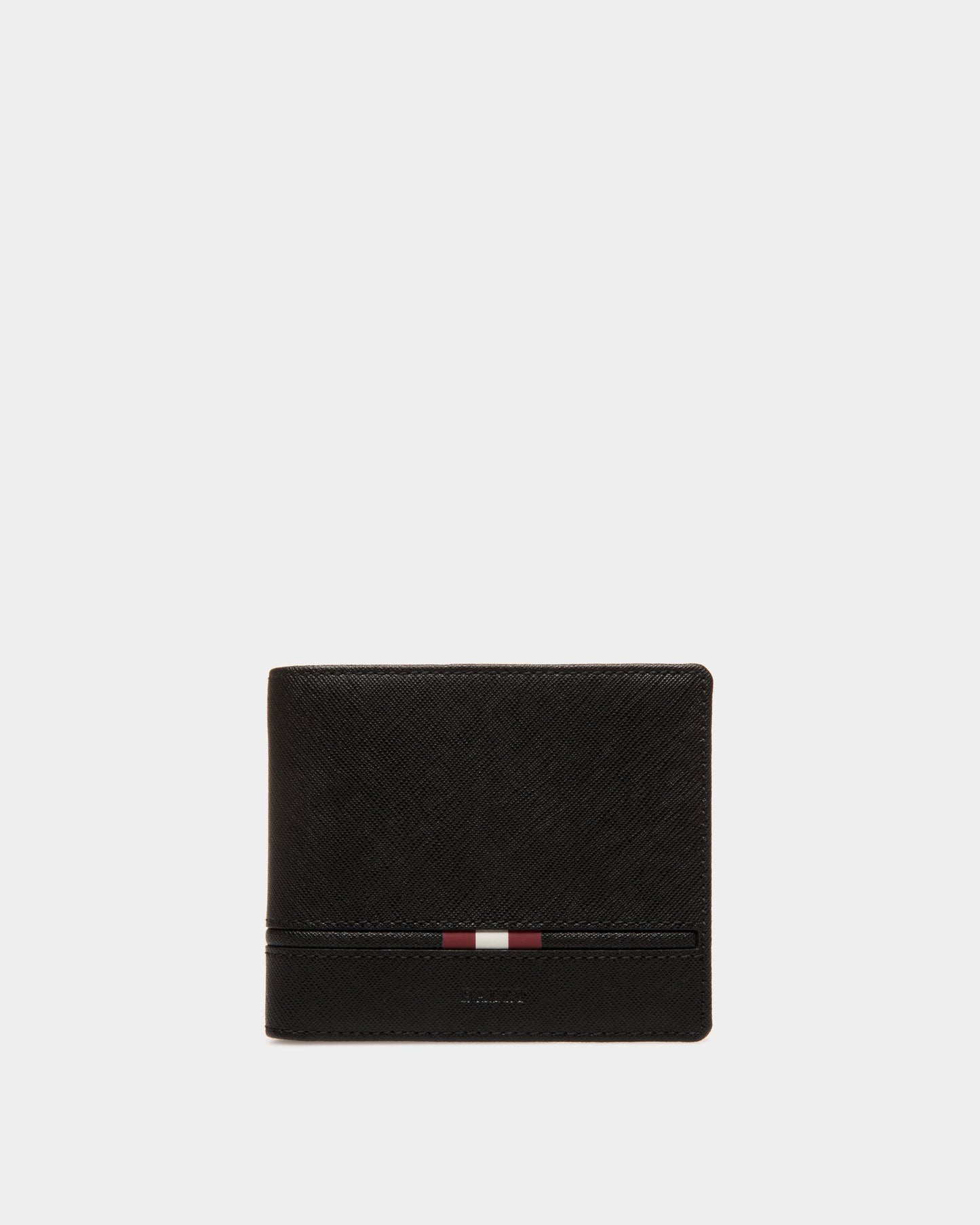 Bifold Wallet In Black Embossed Leather