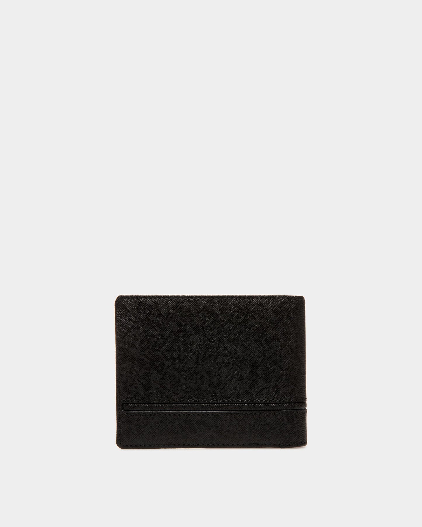 Bifold Wallet In Black Embossed Leather