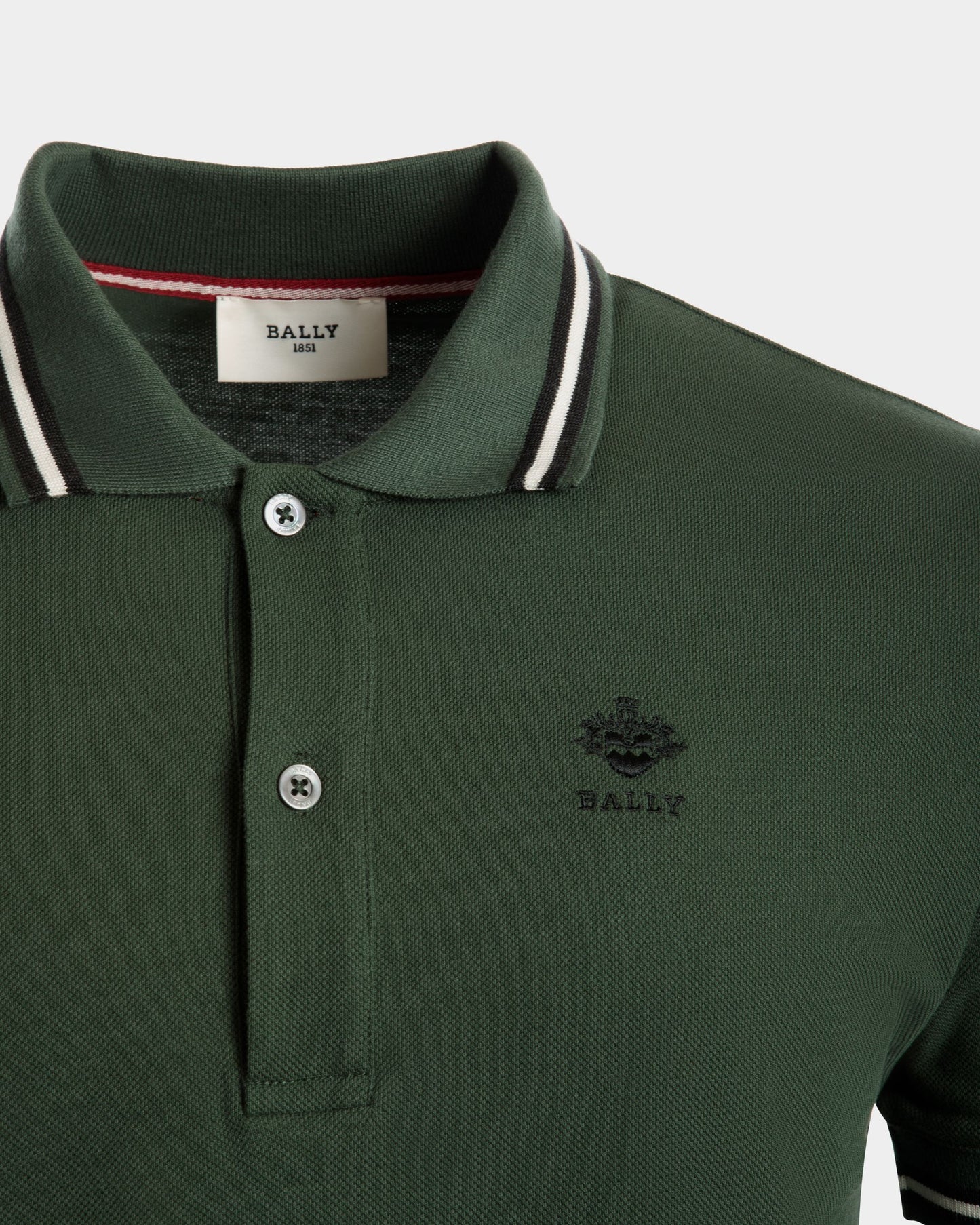 Polo In Green Cotton