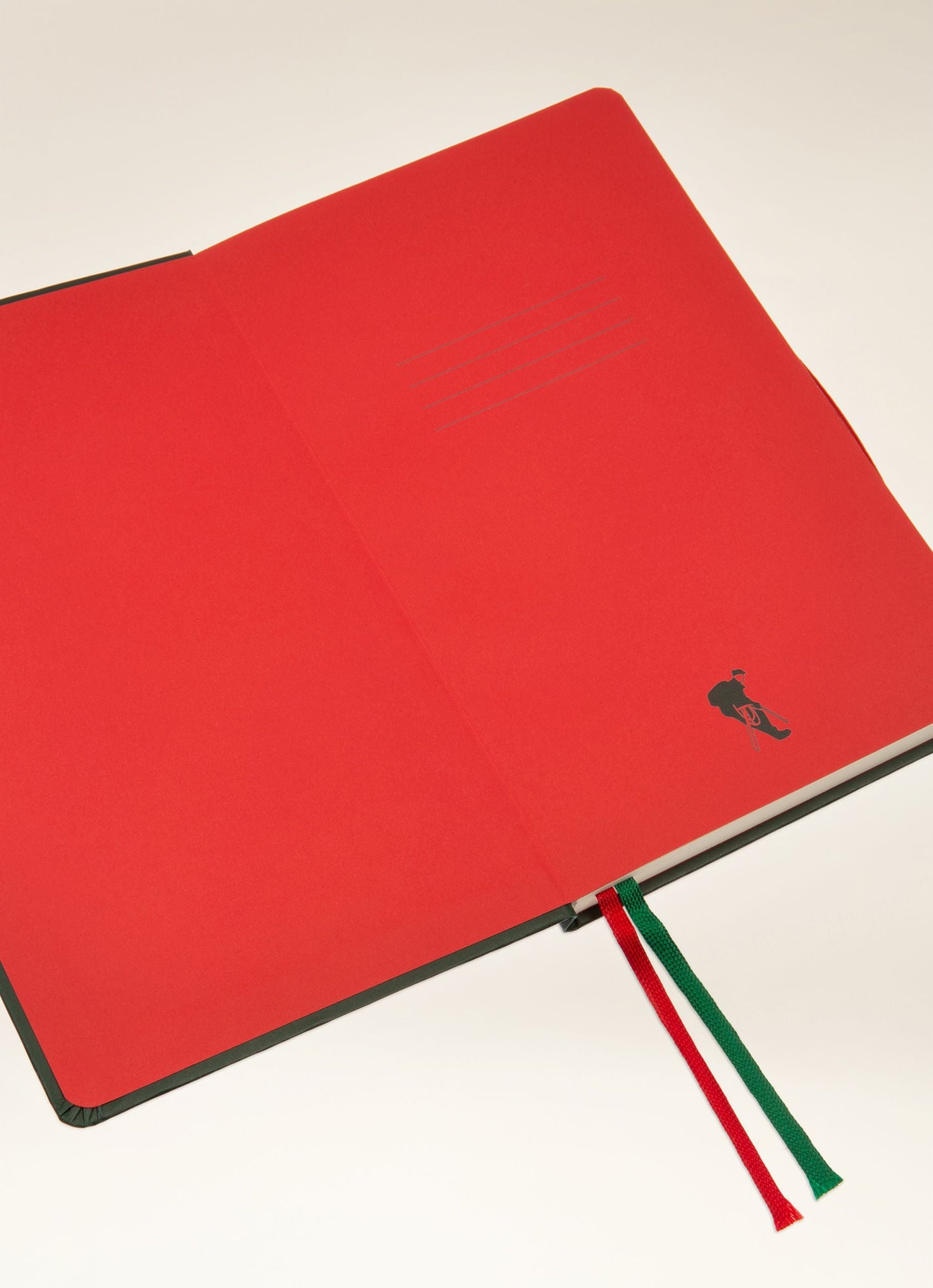 Travel Notebook Paper Accessory In Green & Red