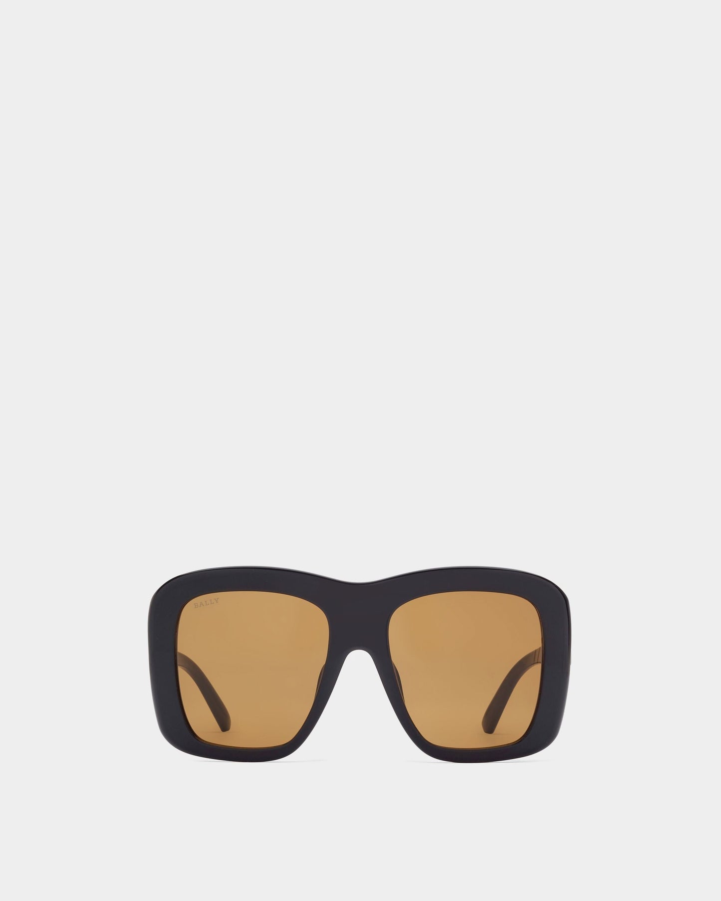 Constance Acetate Sunglasses In Shiny Black