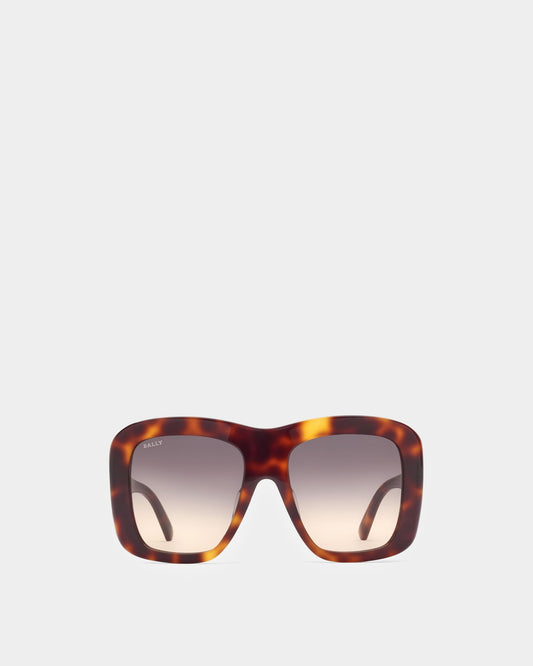 Constance Acetate Sunglasses In Dark Havana