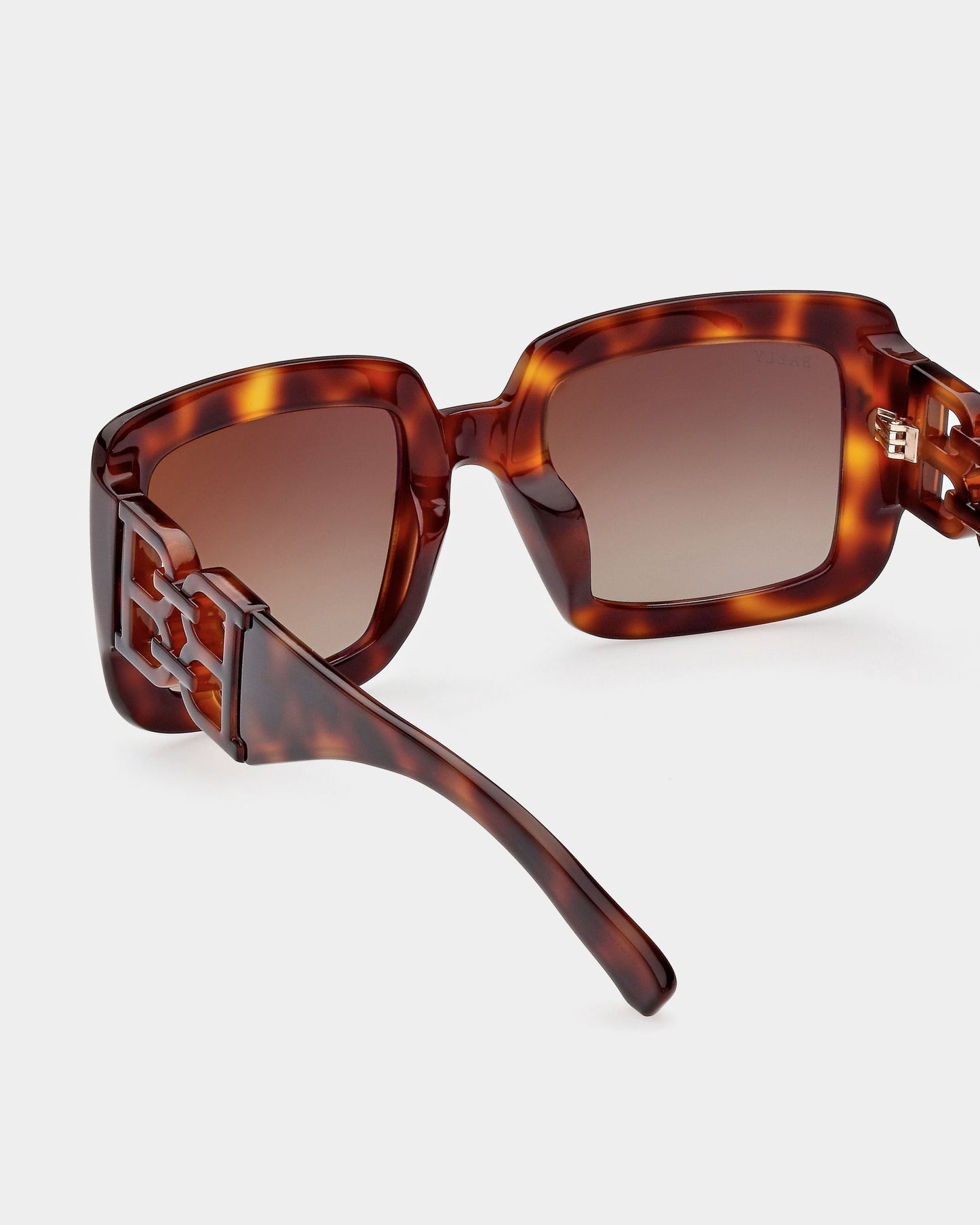Filiana Sunglasses in Havana Brown & Gradient Brown Lenses Acetate Sunglasses In Havana Brown