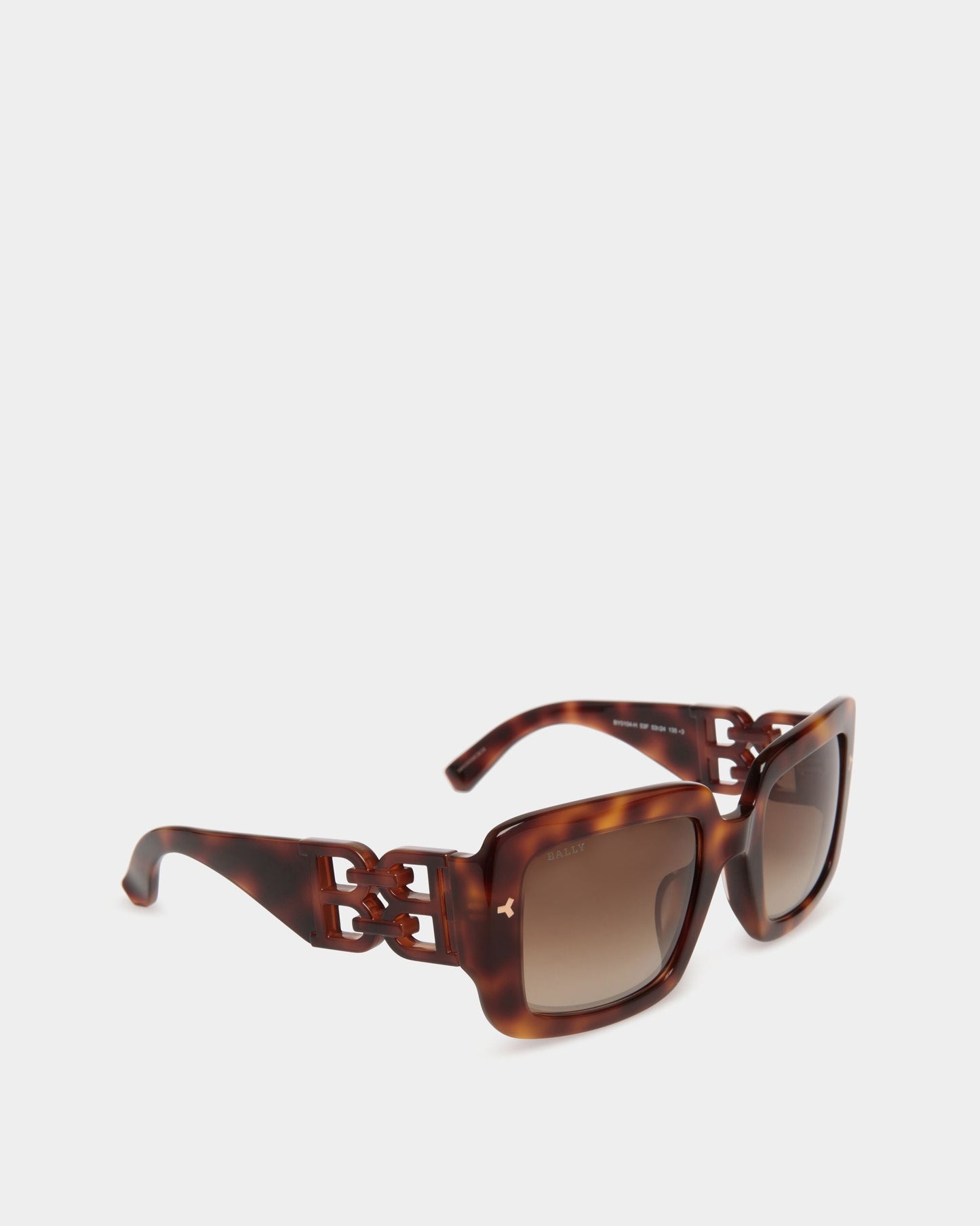 Filiana Sunglasses in Havana Brown & Gradient Brown Lenses Acetate Sunglasses In Havana Brown
