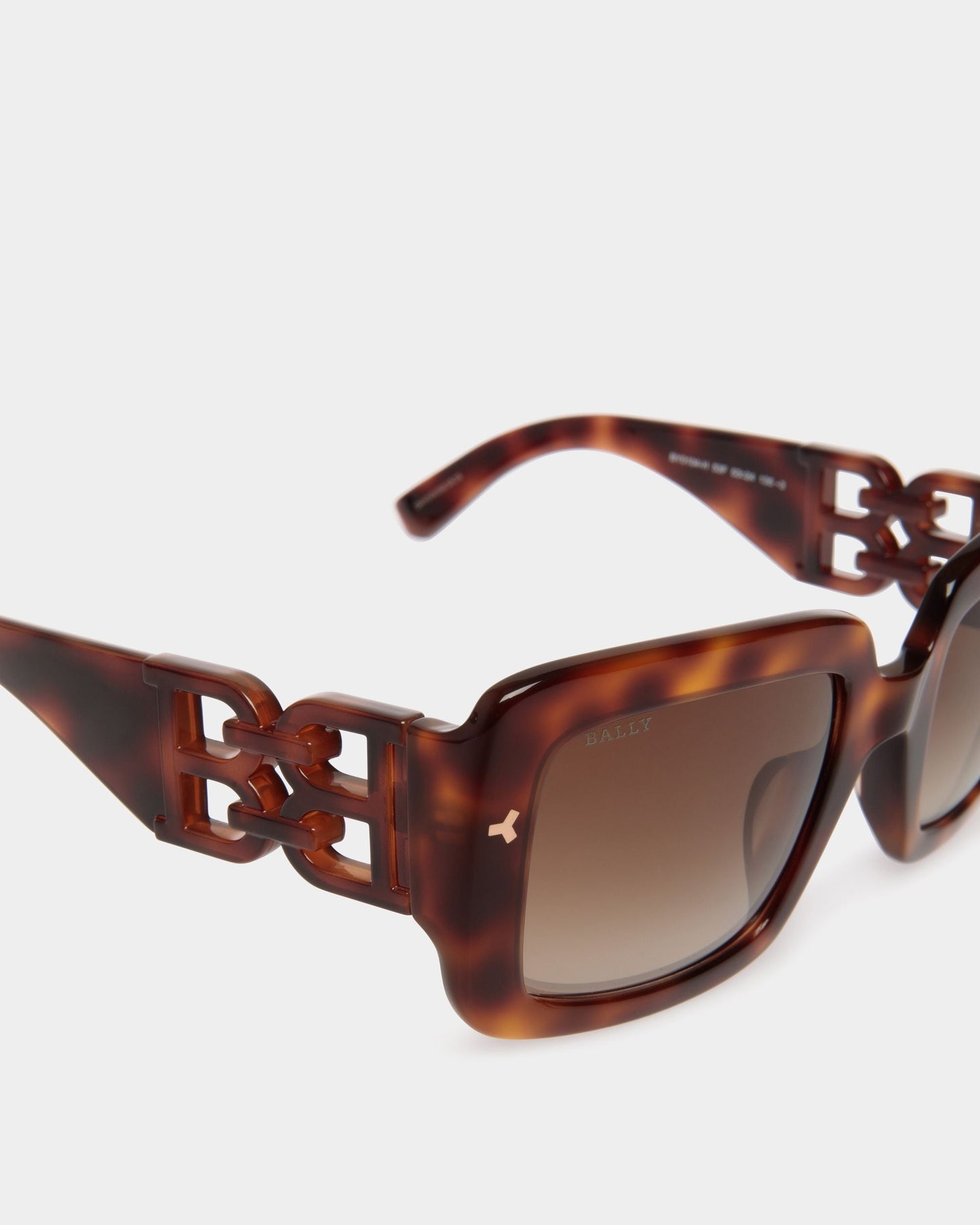 Filiana Sunglasses in Havana Brown & Gradient Brown Lenses Acetate Sunglasses In Havana Brown