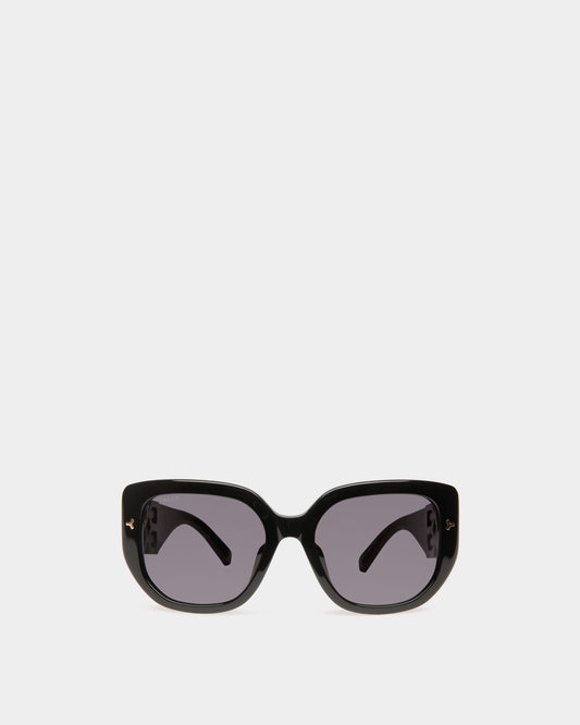 Nuna Acetate Sunglasses In Black and Smoke Acetate