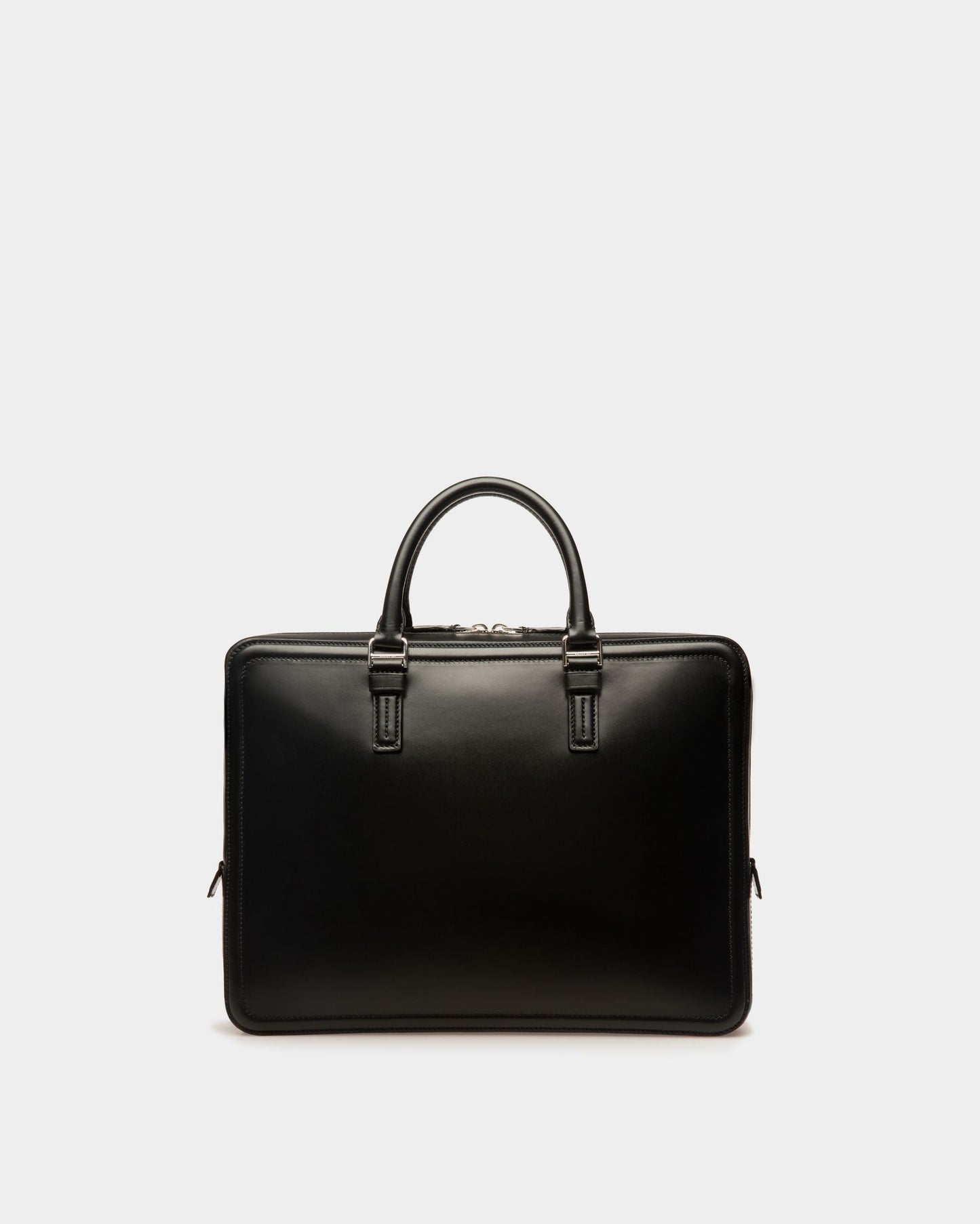 Sergy Leather Business Bag In Black