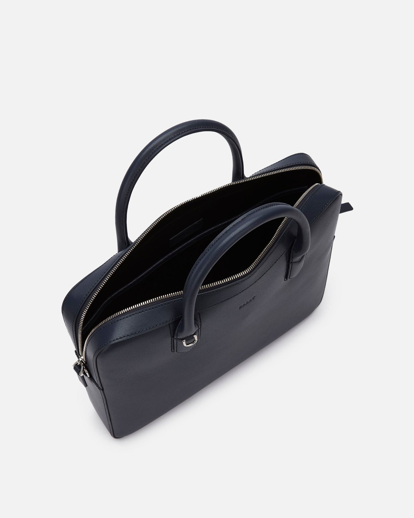 Men's Blue Leather Business Bag