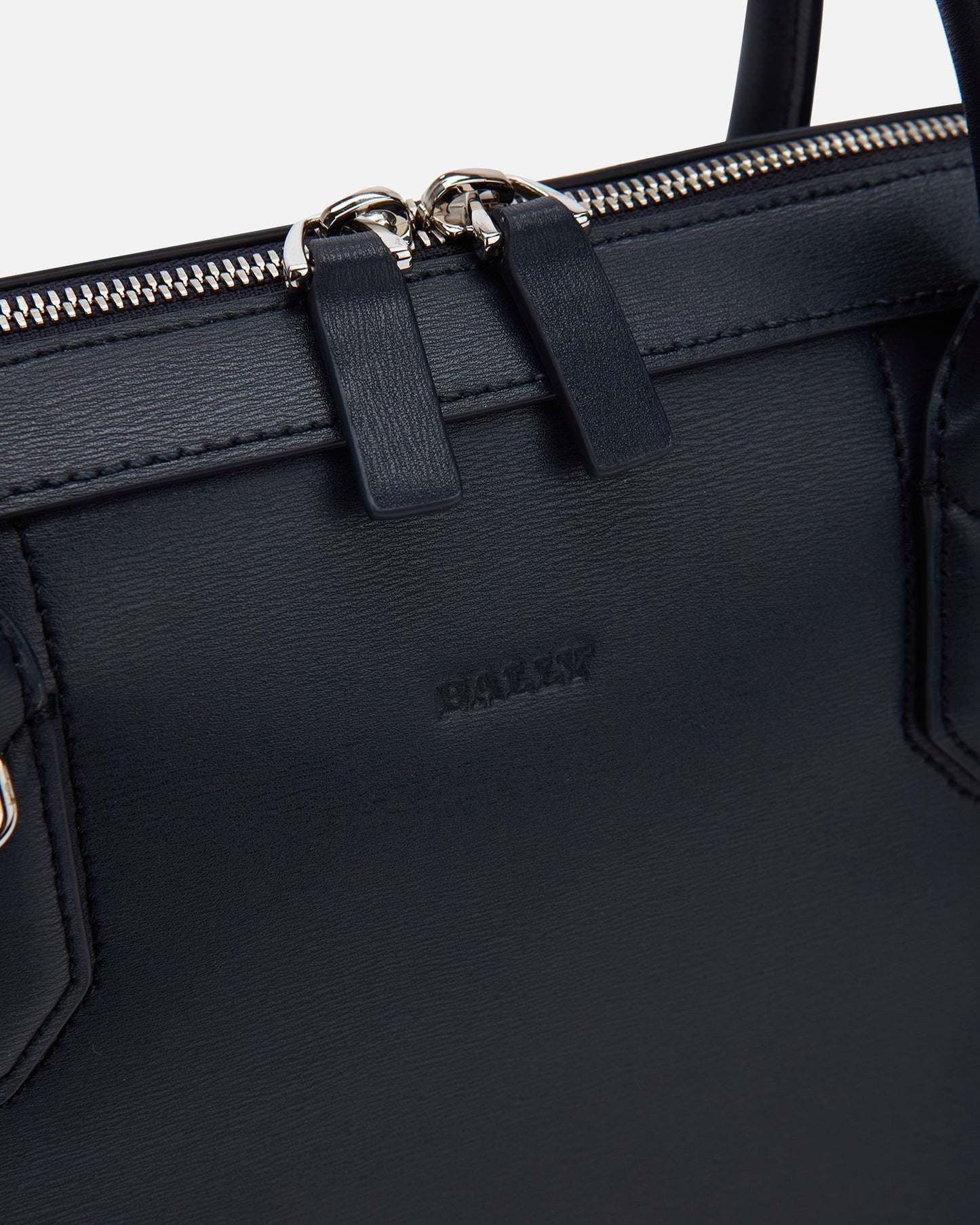 Men's Blue Leather Business Bag