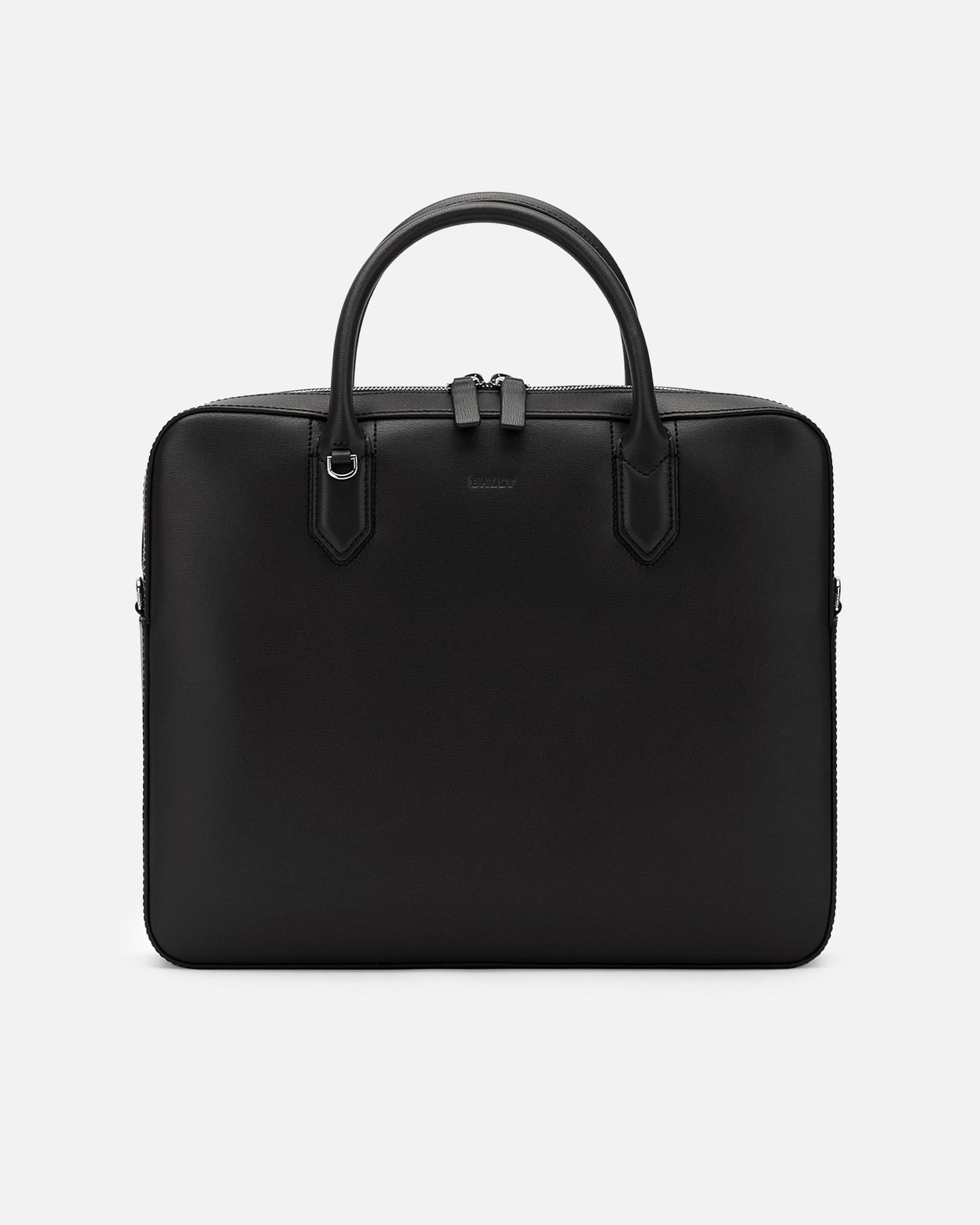 Business Bag in Black Embossed Leather