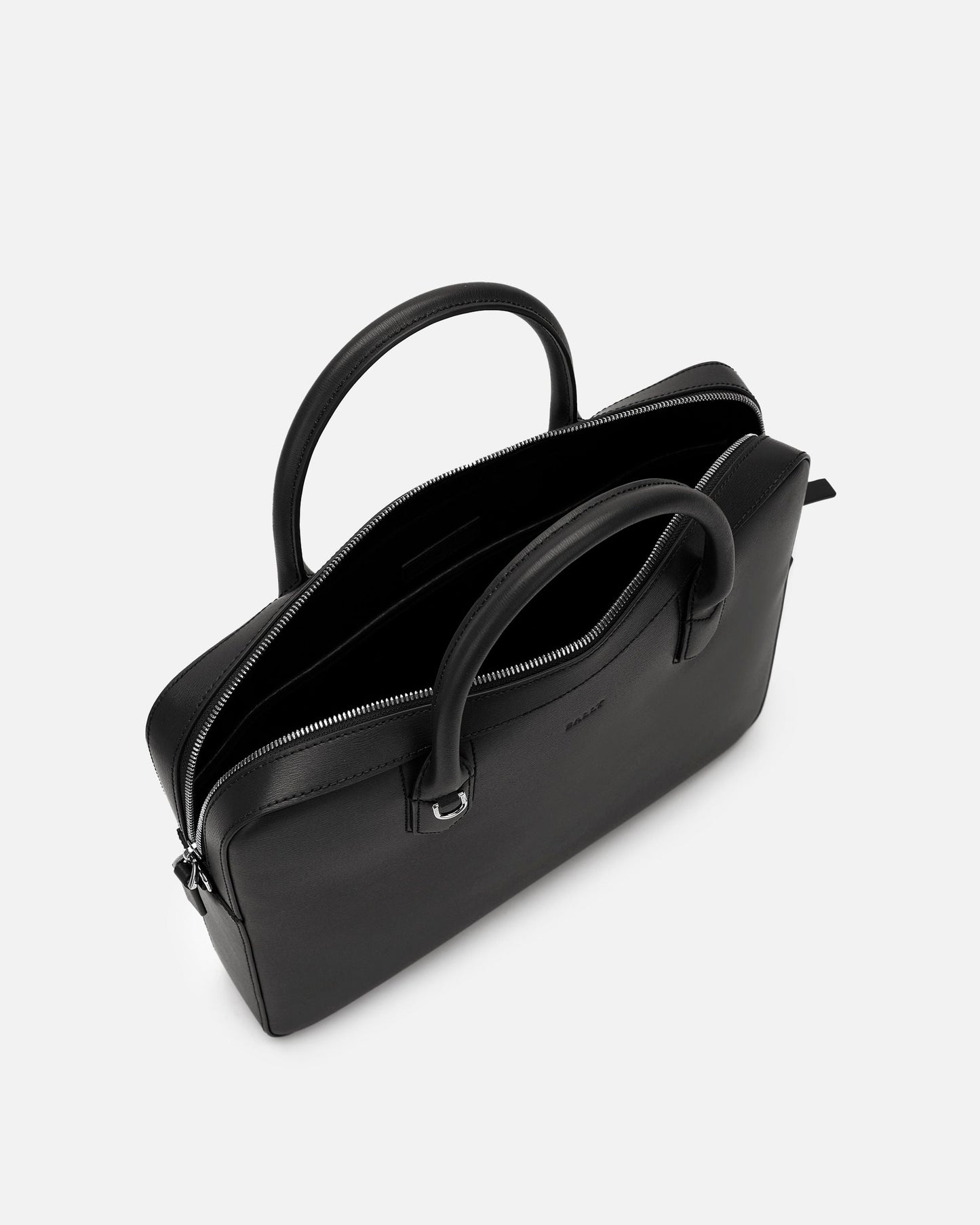 Business Bag in Black Embossed Leather