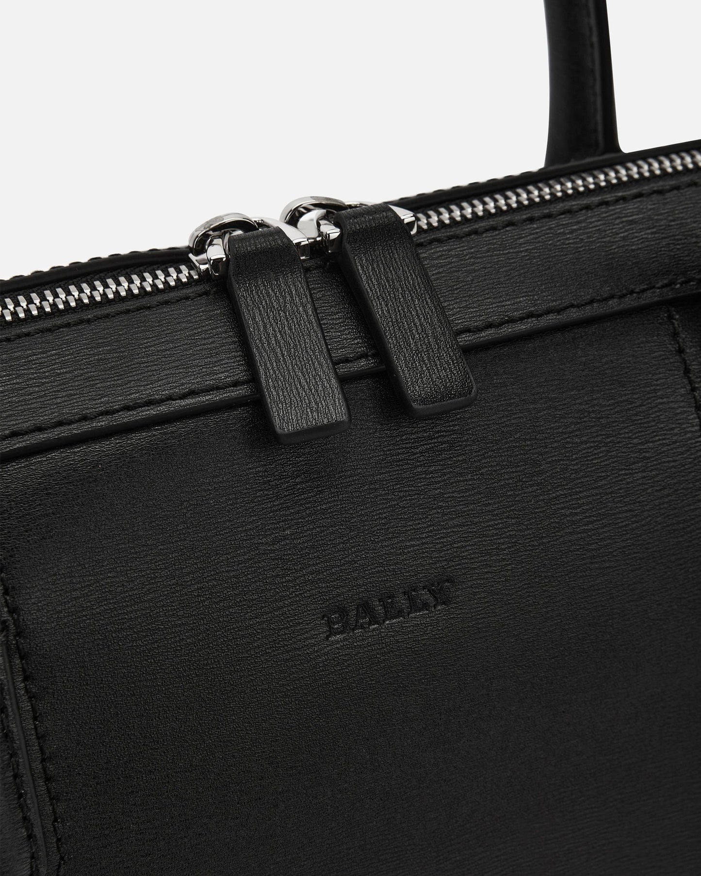 Business Bag in Black Embossed Leather
