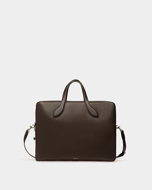 Lago Briefcase In Brown Leather