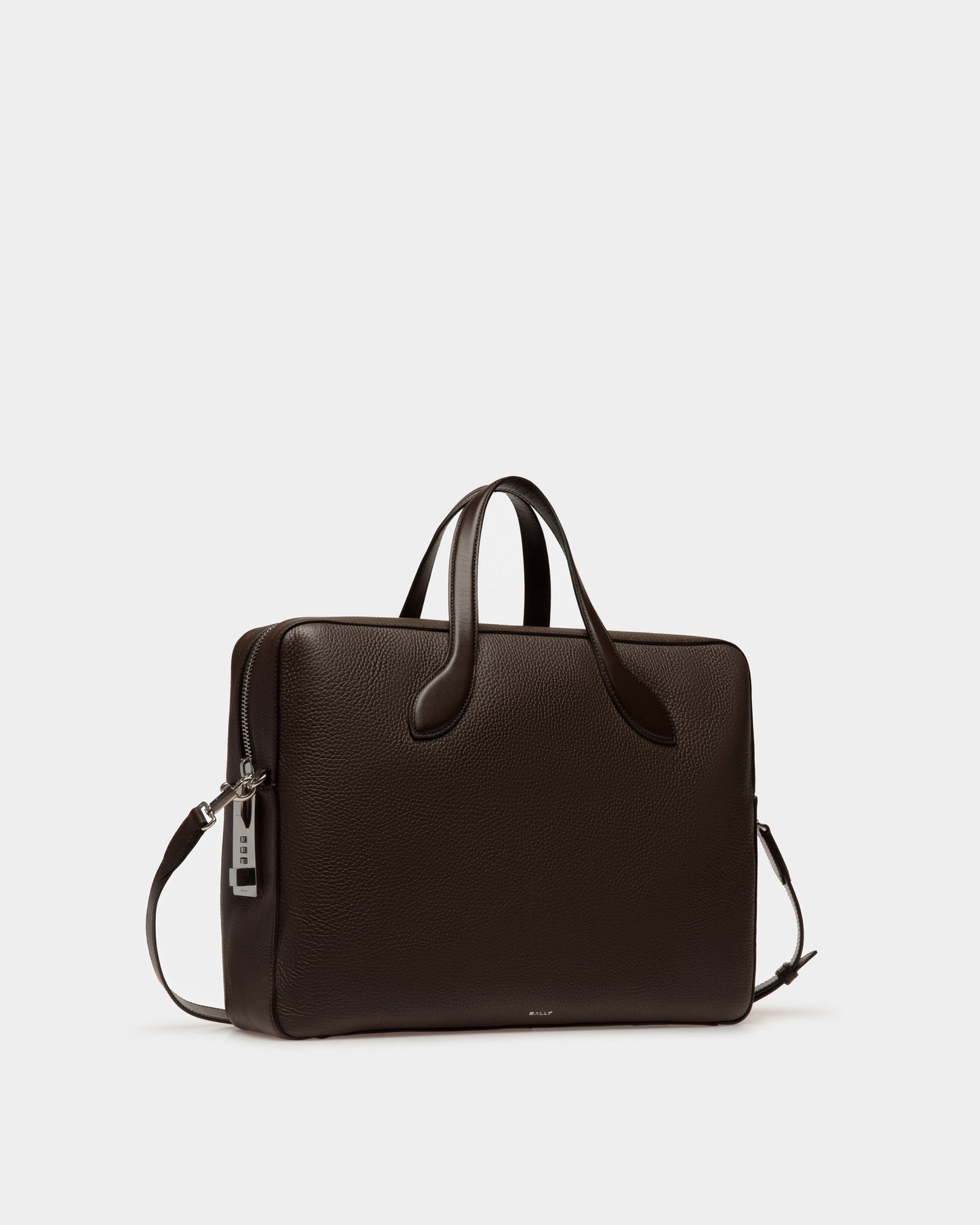 Lago Briefcase In Brown Leather