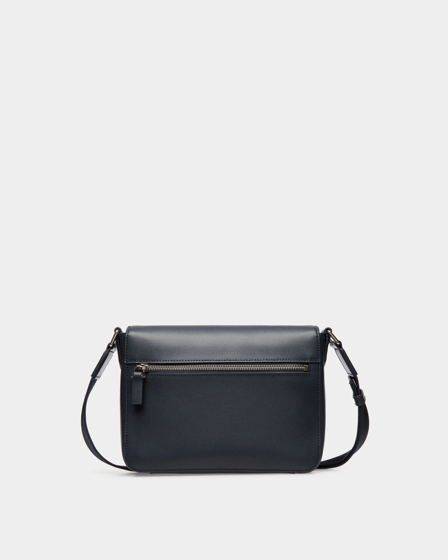 Messenger Bag in Blue Embossed Leather