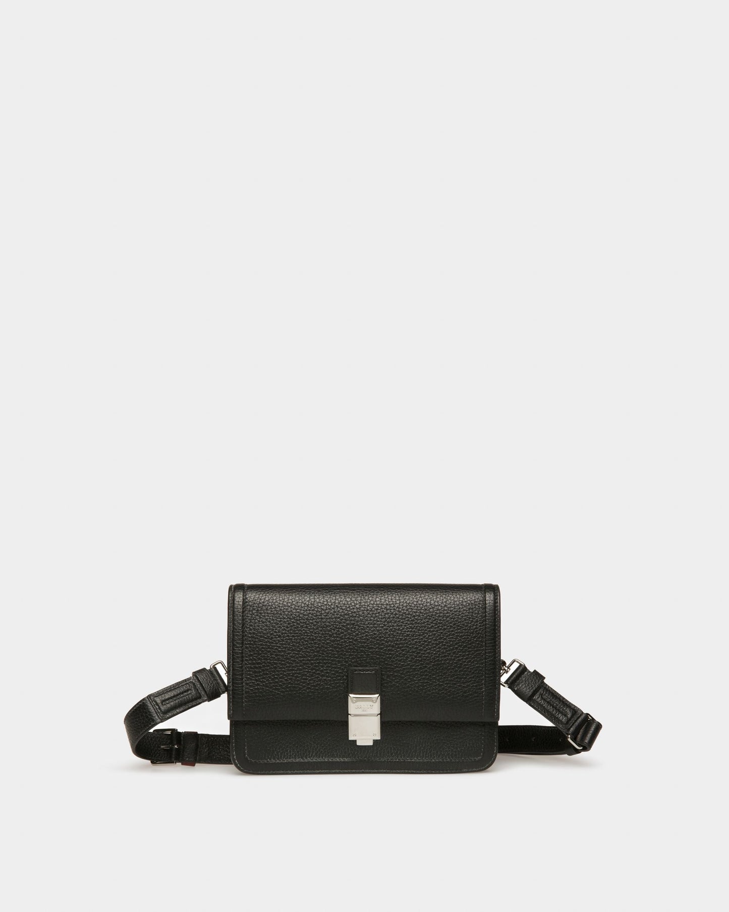 Sacres Leather Crossbody Bag In Black