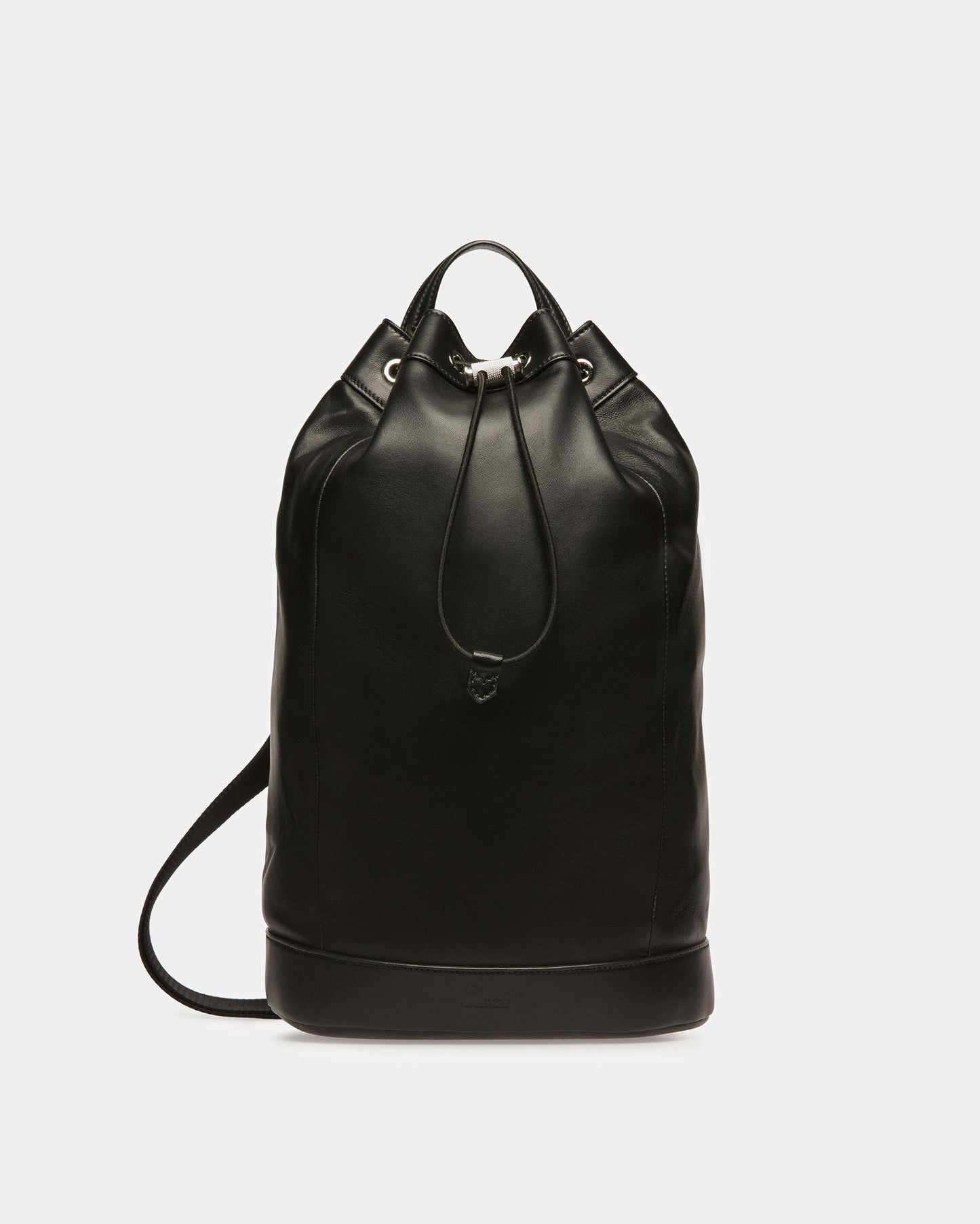 Azes Leather Sling Bag In Black