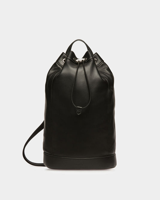 Azes Leather Sling Bag In Black