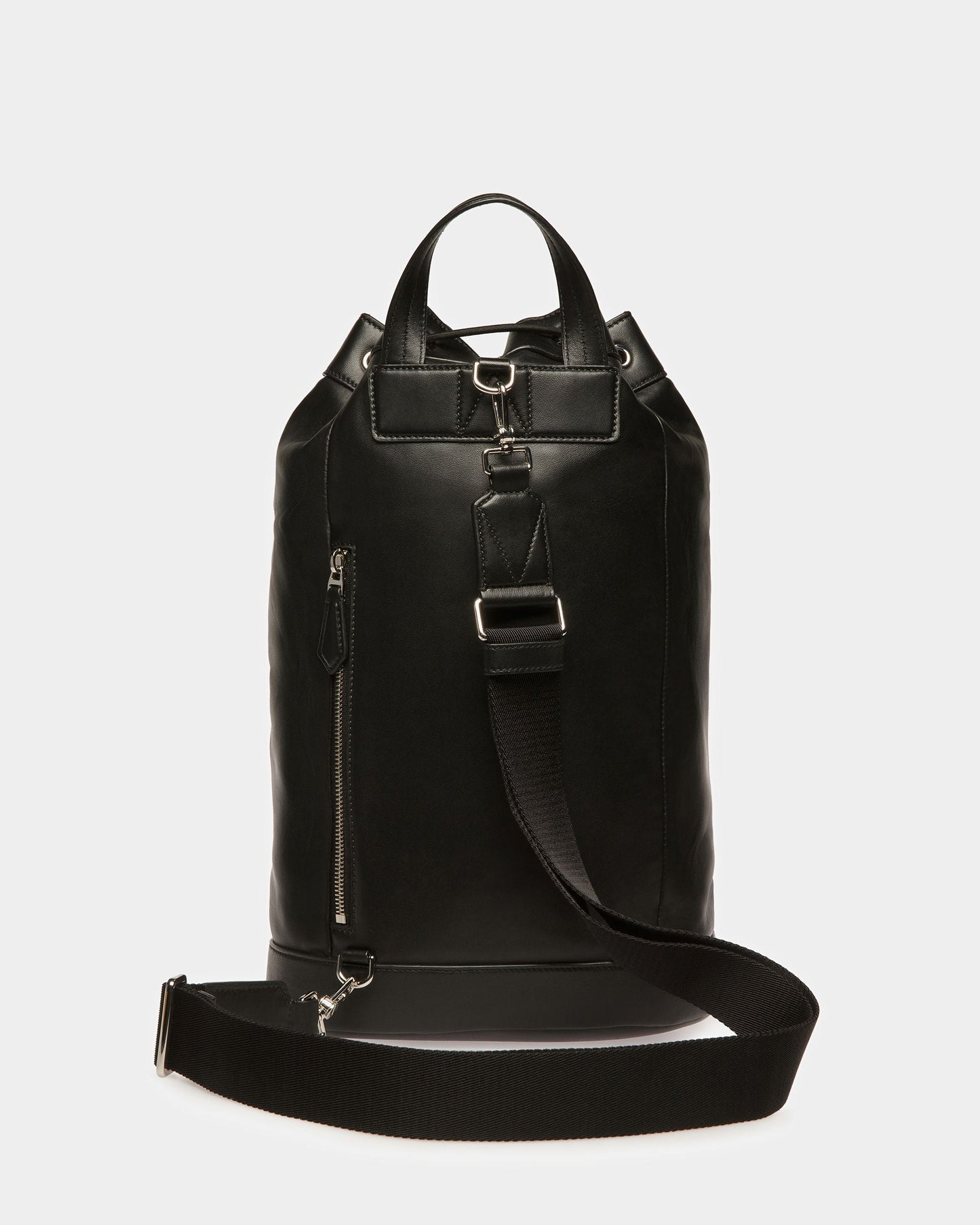 Azes Leather Sling Bag In Black