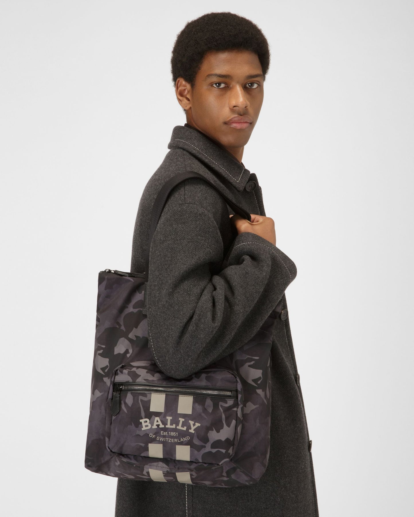 Fallie Nylon Tote In Black