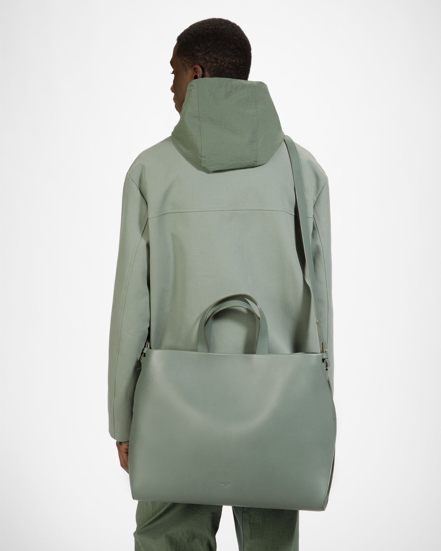Arbona Leather Tote In Sage