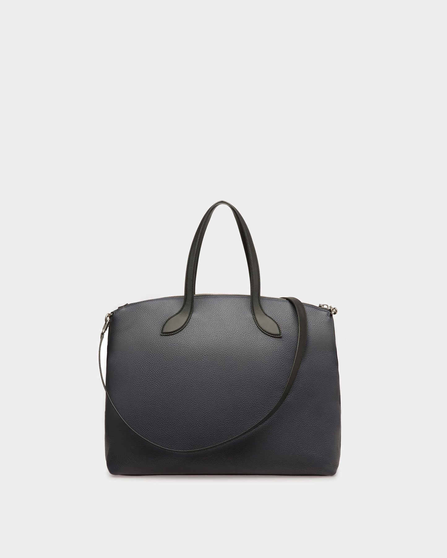 Shaped | Men's Tote Bag | Midnight Leather | Bally | Still Life Back