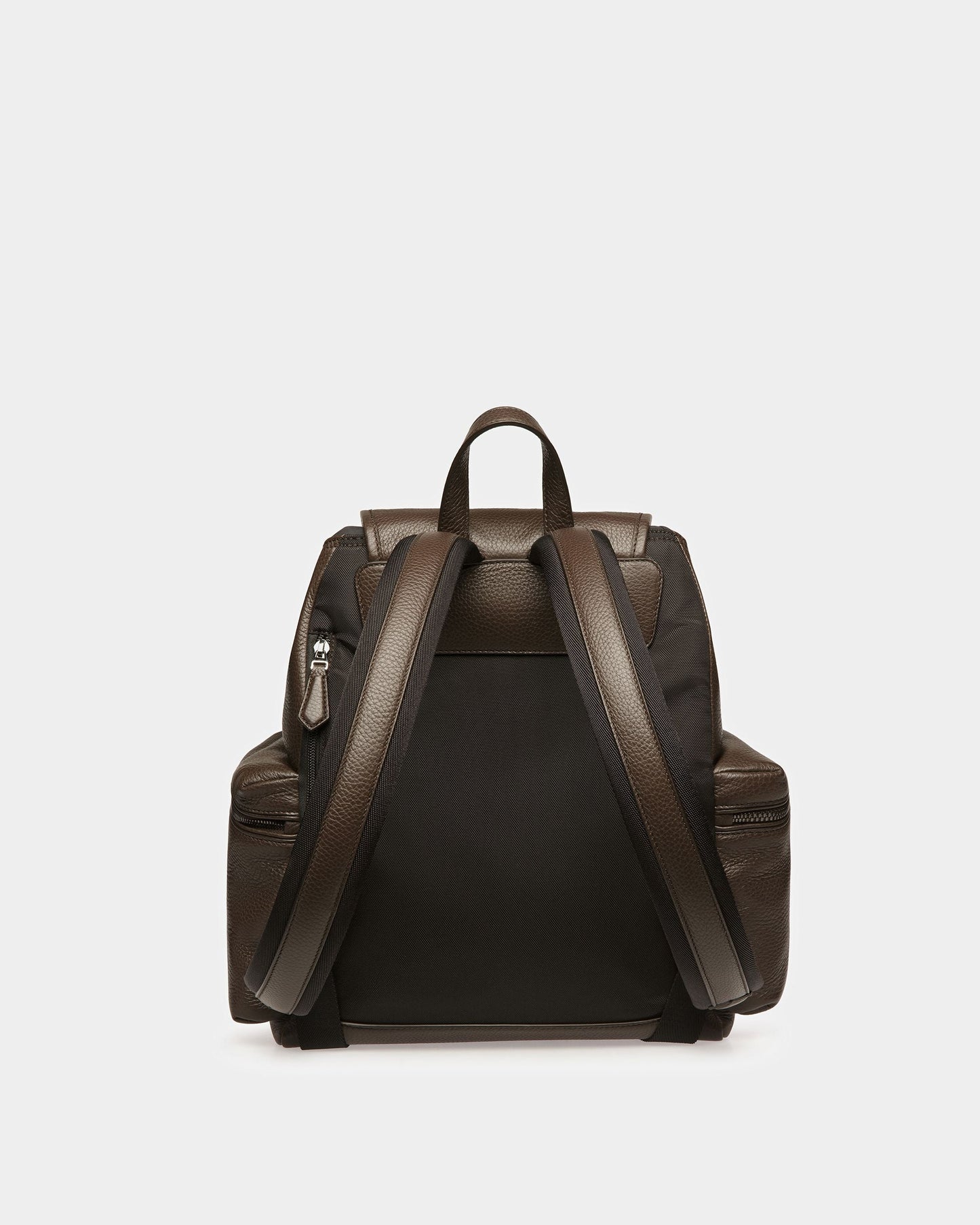 Cliford Leather Backpack In Ebony Brown