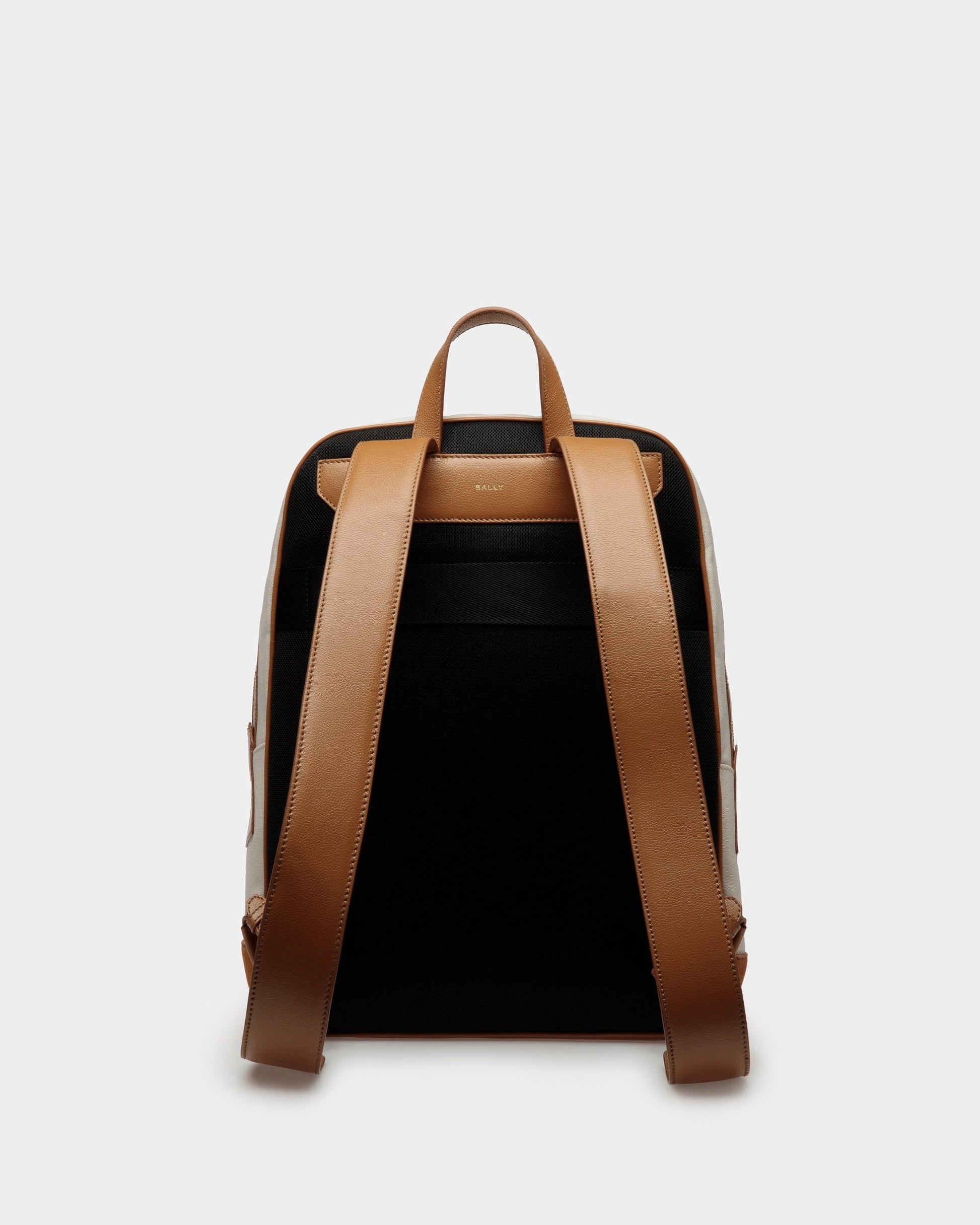 Treckk | Men's Backpack | Natural And Desert Fabric | Bally | Still Life Back