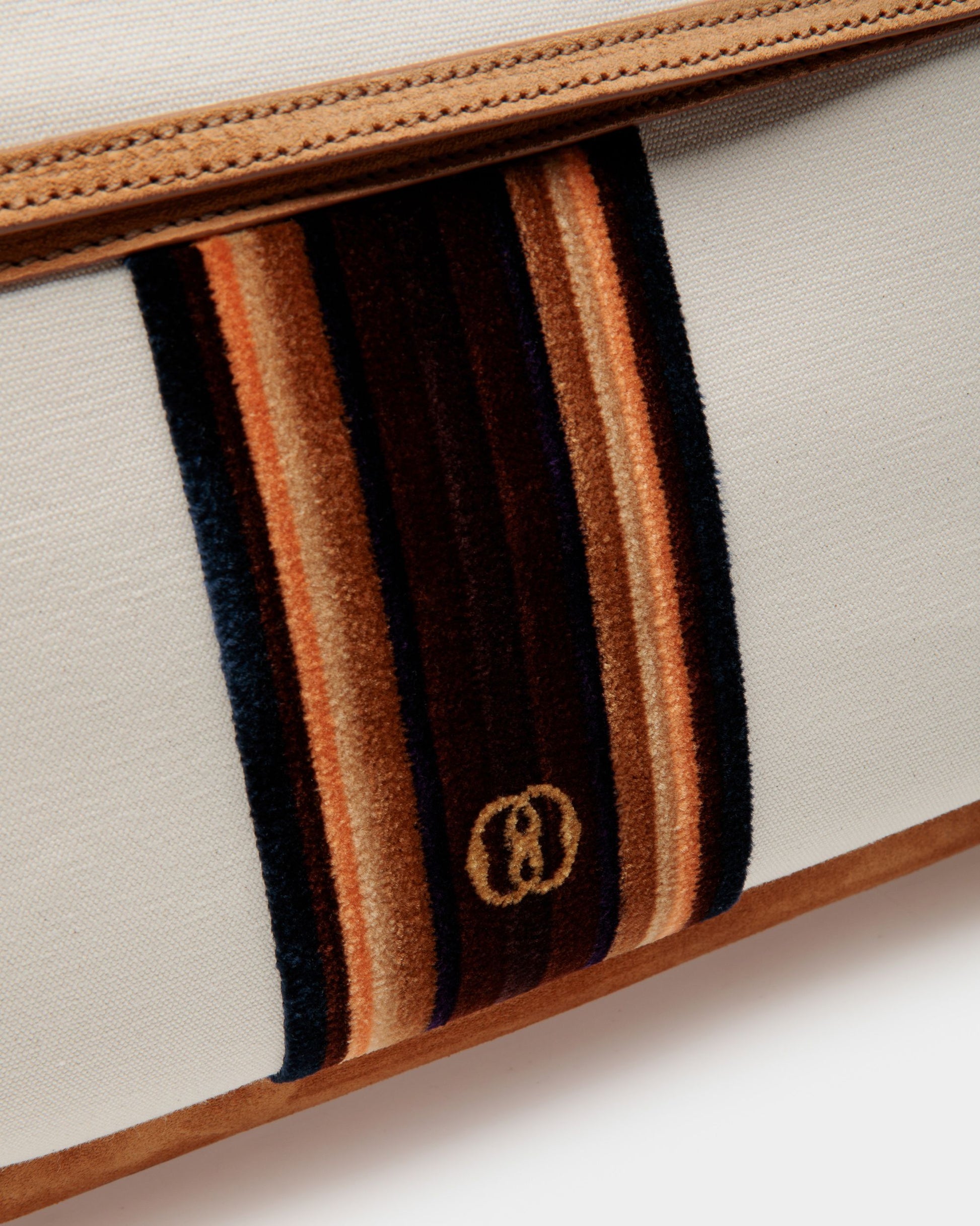 Treckk | Men's Backpack | Natural And Desert Fabric | Bally | Still Life Detail