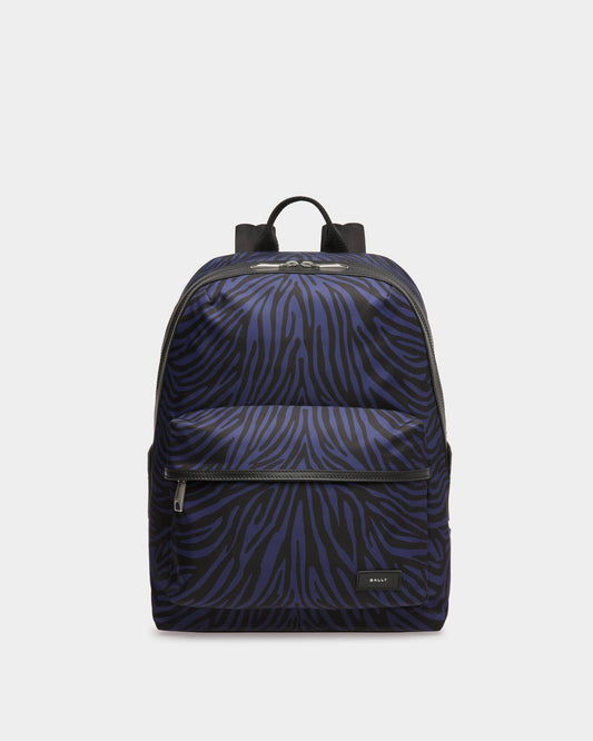 Trekking | Men's Backpack | Marine And Black Fabric And Nylon | Bally | Still Life Front