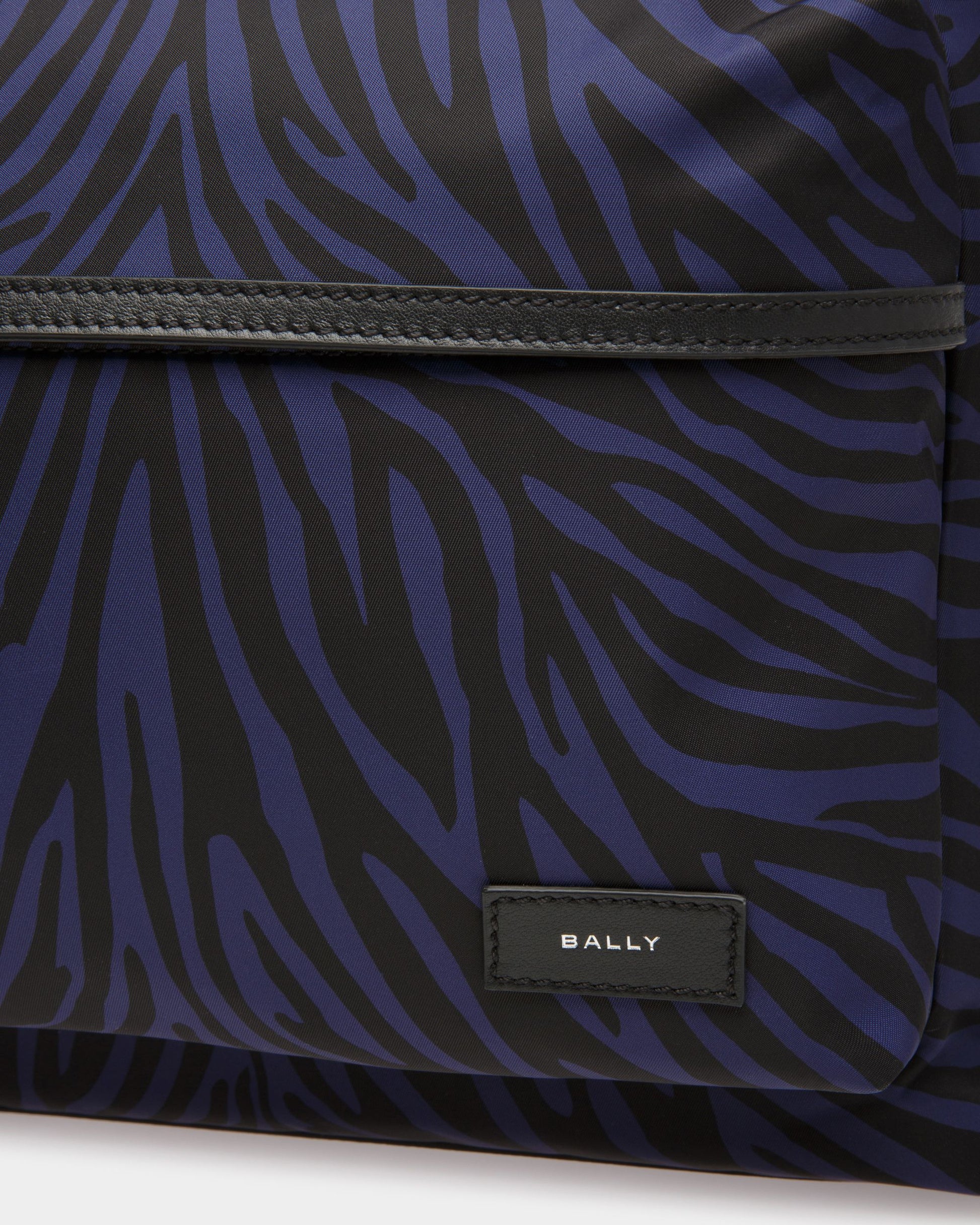 Trekking | Men's Backpack | Marine And Black Fabric And Nylon | Bally | Still Life Detail