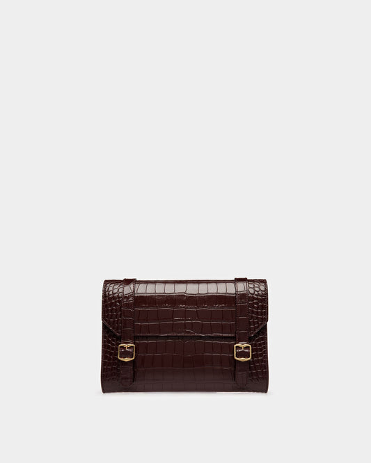 Oxford Clutch In Crocodile Embossed