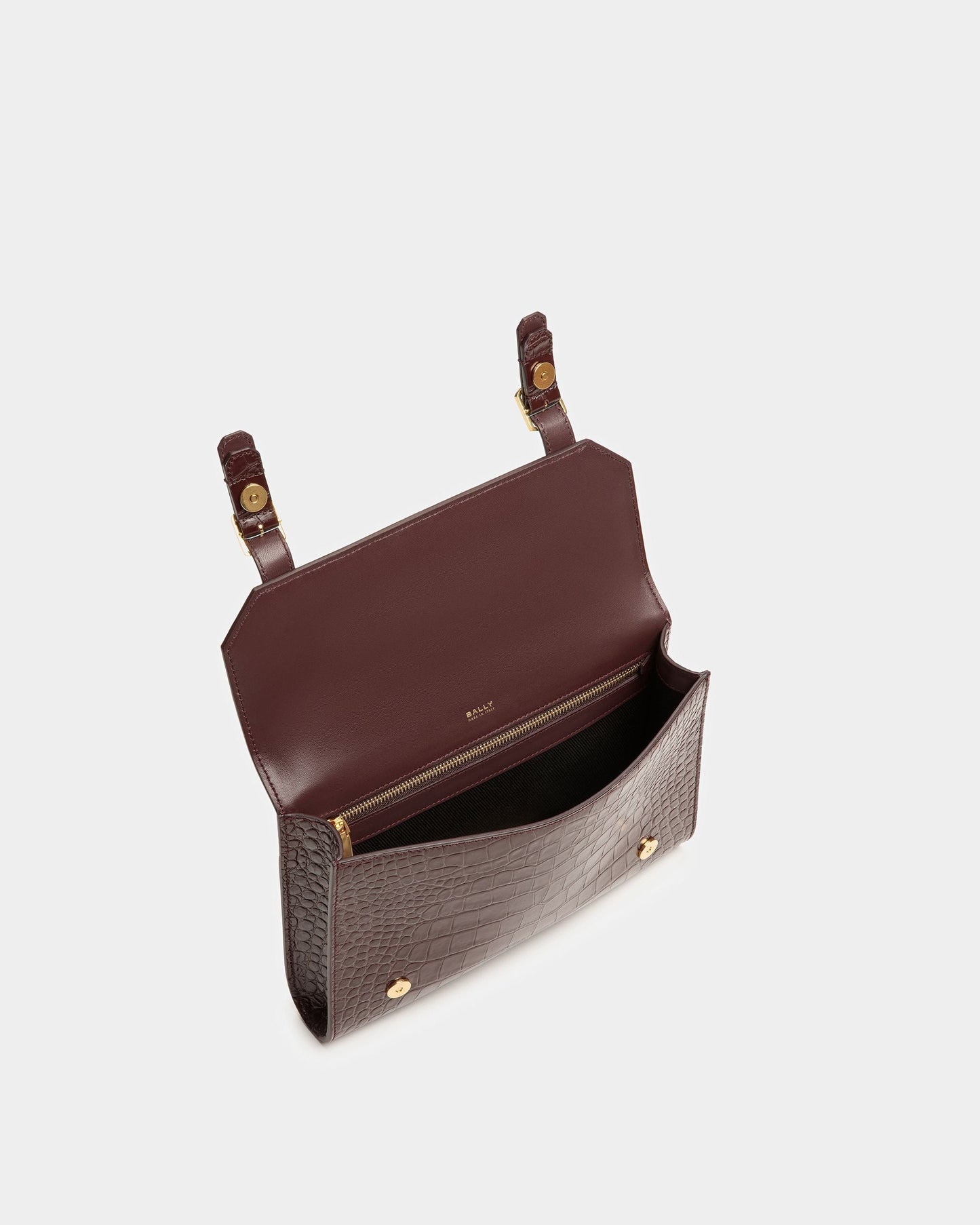 Oxford Clutch In Crocodile Embossed