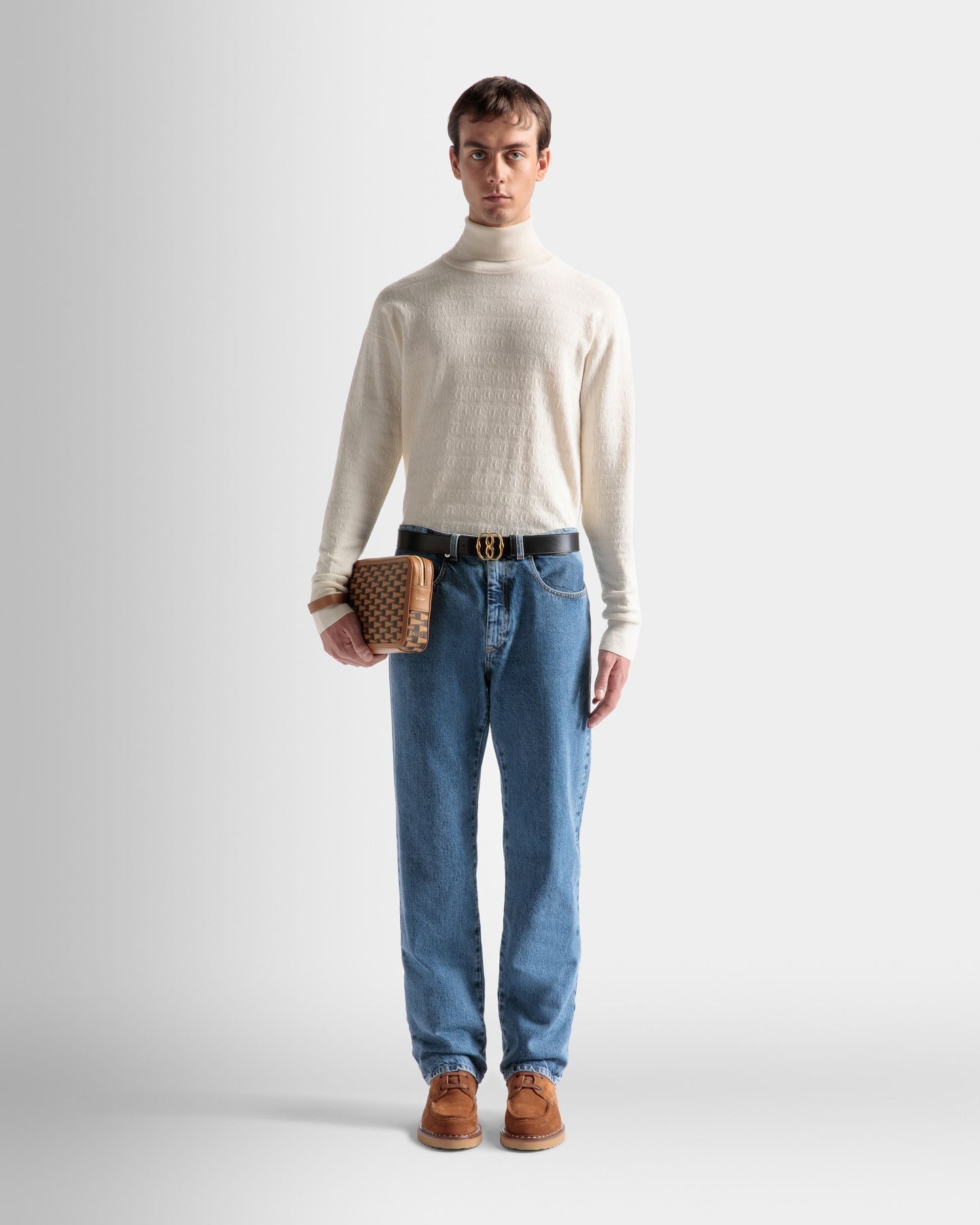 Pochett | Men's Clutch | Desert TPU | Bally | On Model Front