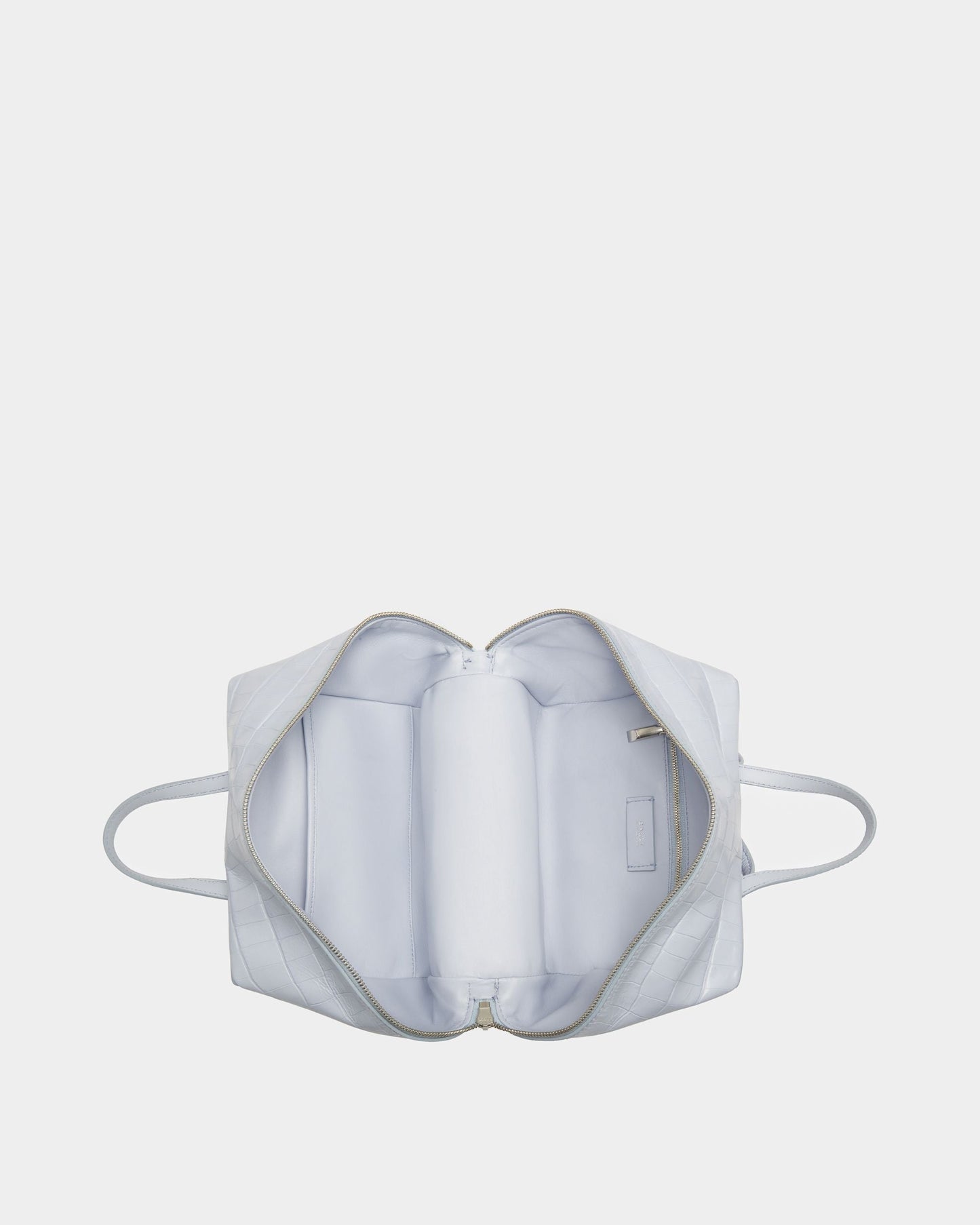 Space XS | Men's Crossbody Bag | Light Poolside Leather | Bally | Still Life Open / Inside