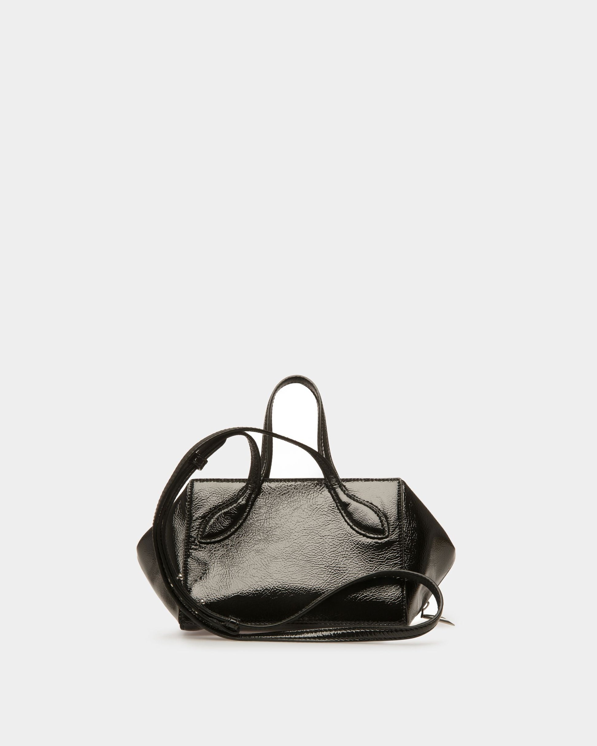 Space XS | Men's Crossbody Bag | Black Leather | Bally | Still Life Back