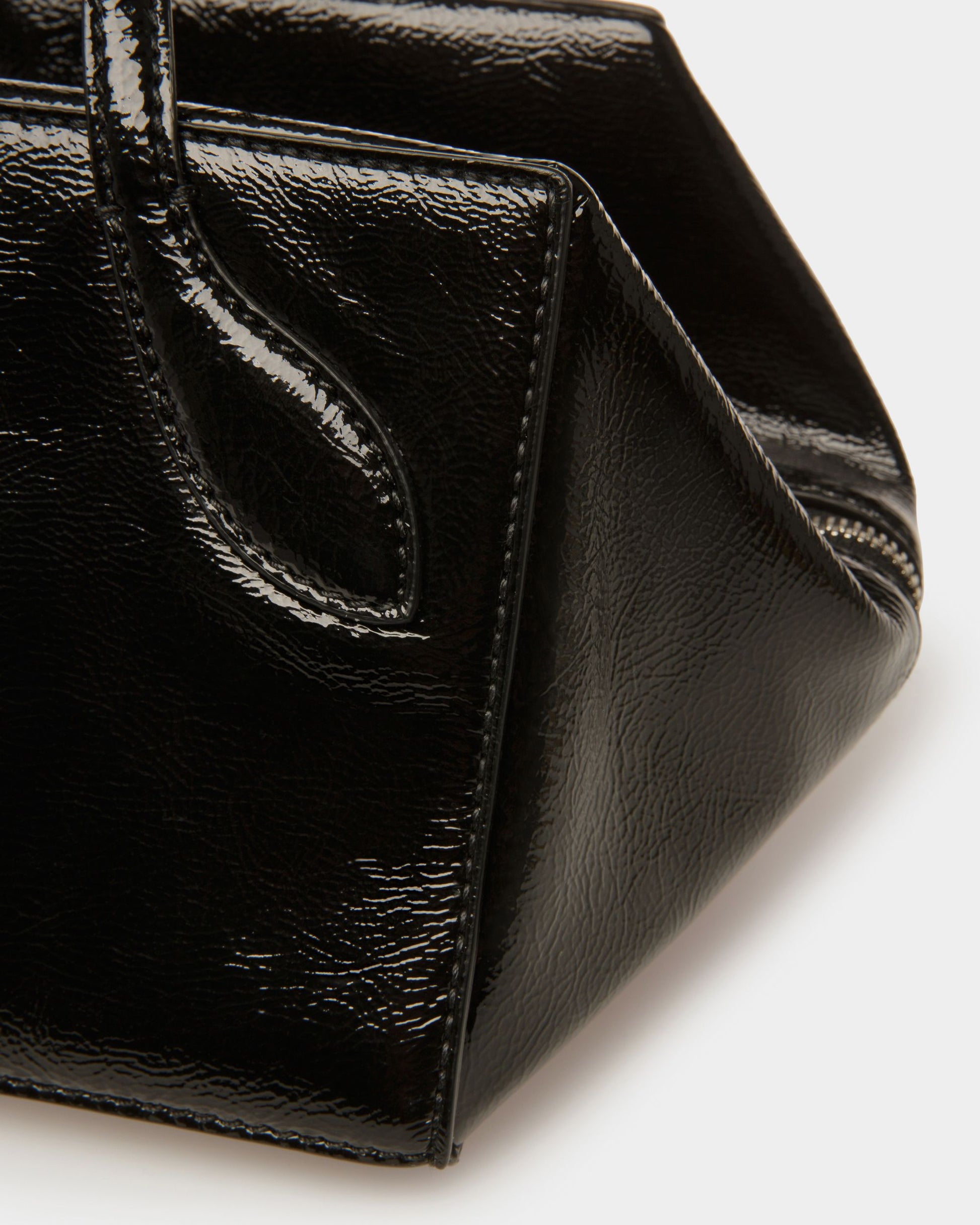 Space XS | Men's Crossbody Bag | Black Leather | Bally | Still Life Detail