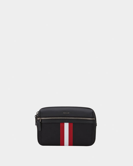 Men's Black Leather Waist Bag