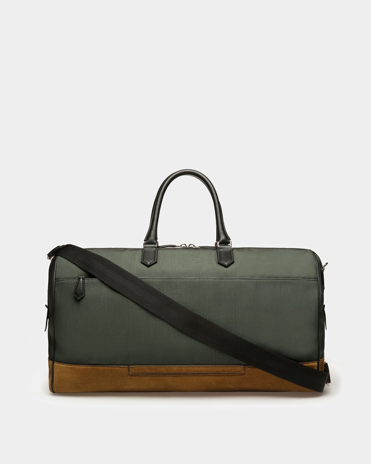Caius Leather And Nylon Weekender Bag In Sage