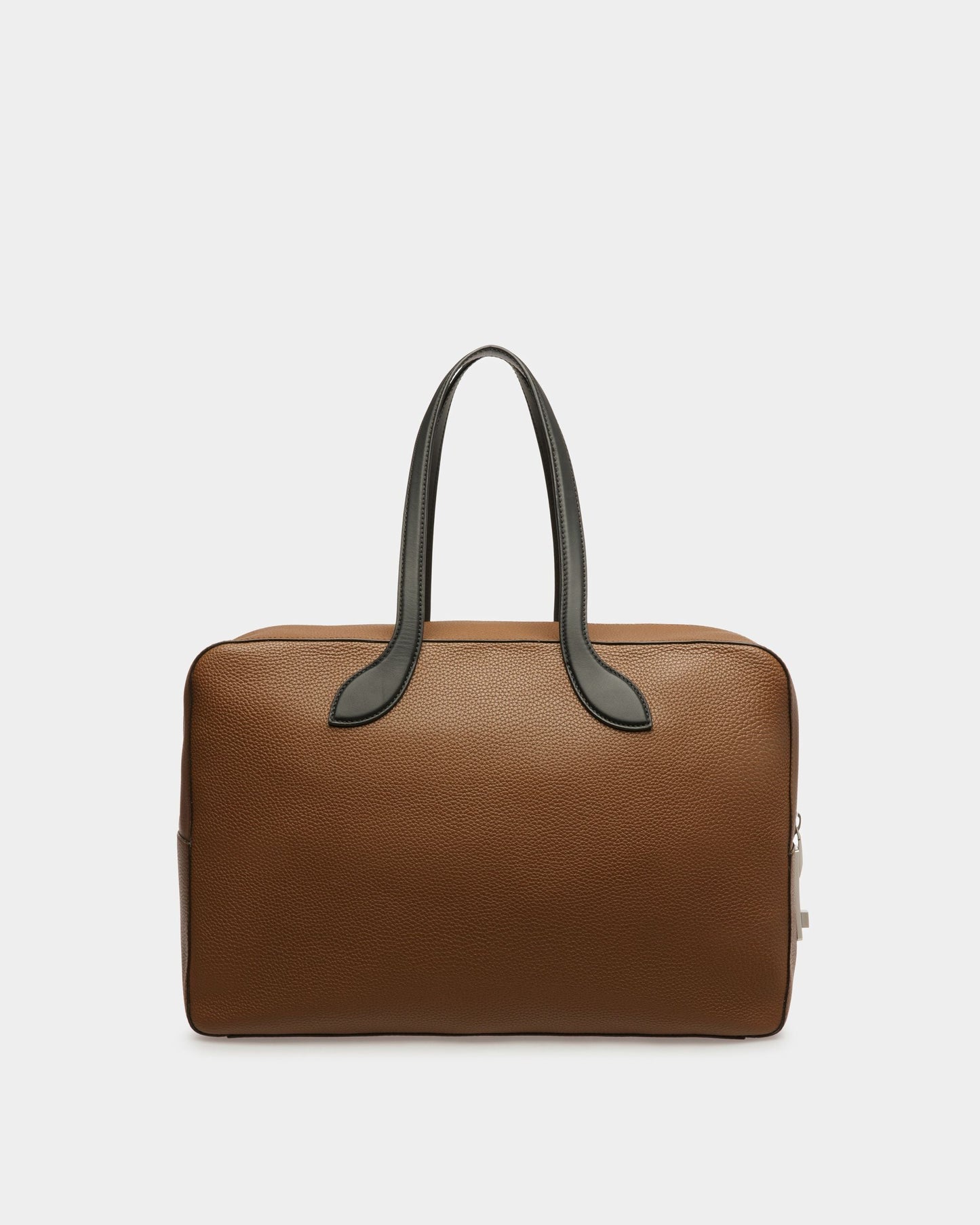 Soft Lock Medium | Men's Travel Bag | Brown Leather | Bally | Still Life Back