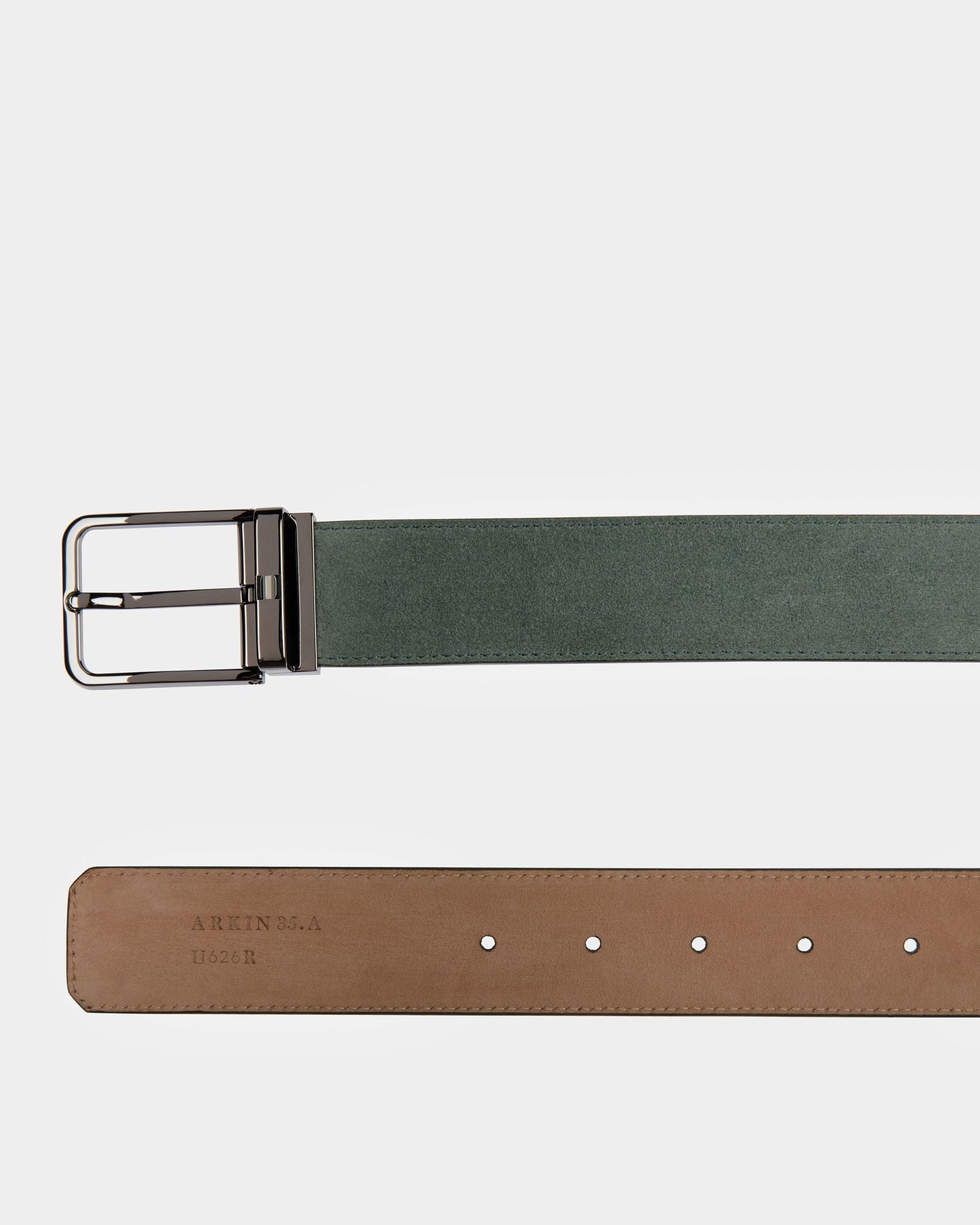 Arkin Leather 35Mm Belt In Sage