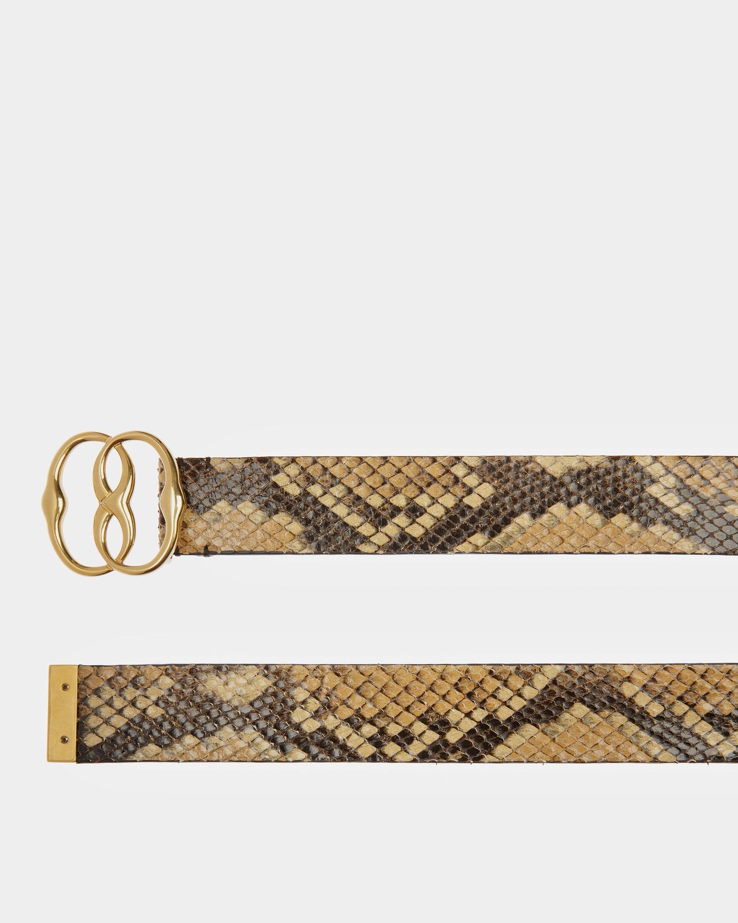 Emblem Printed Python 35mm Belt