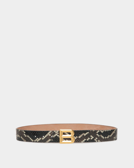 B Bold 35mm Belt | Men's Belt | Black Leather | Bally | Still Life Front