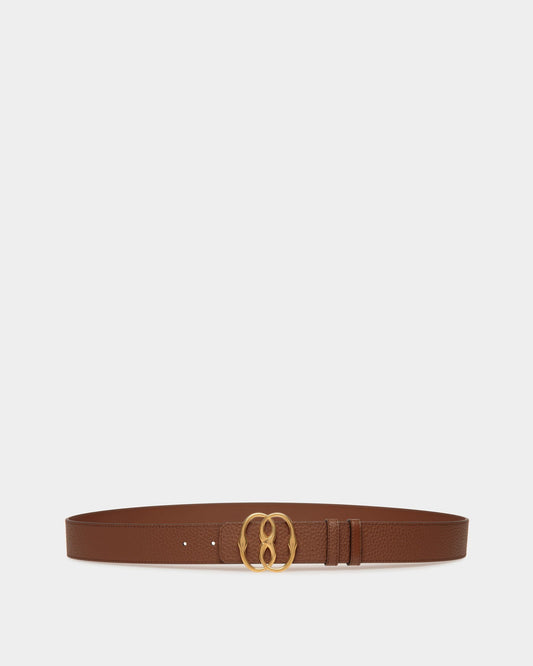 Bally Iconic 35mm Belt In Brown Leather
