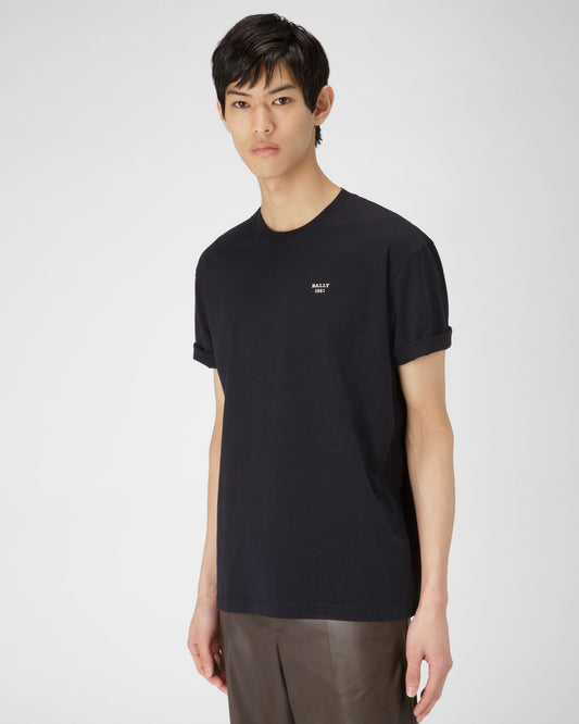 Organic Cotton T-Shirt In Navy