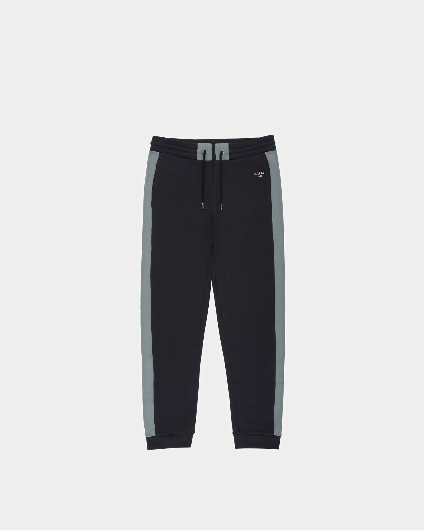 Techno Cotton Trousers In Black & Green