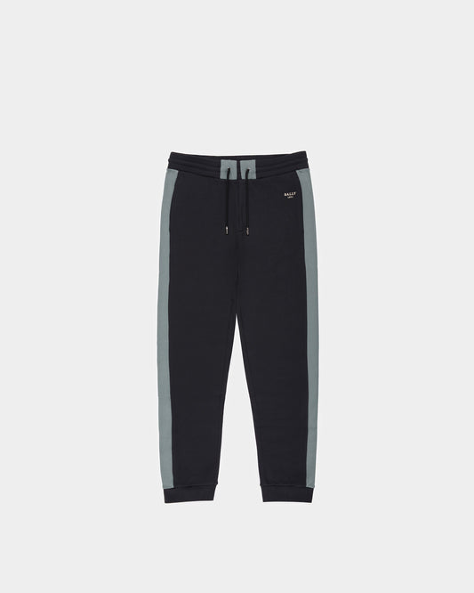 Techno Cotton Trousers In Black & Green