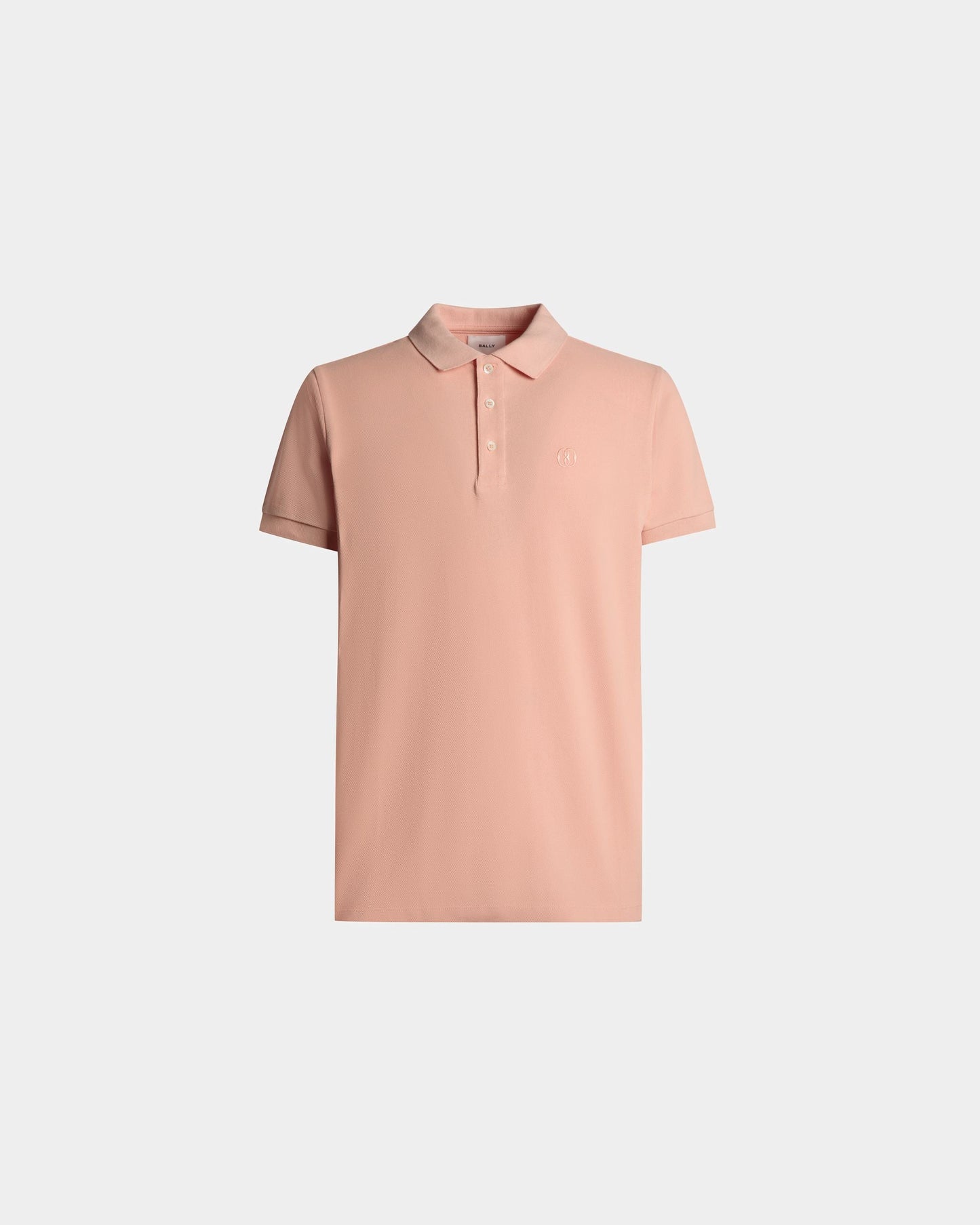 Short Sleeve Polo In Dusty Petal Cotton