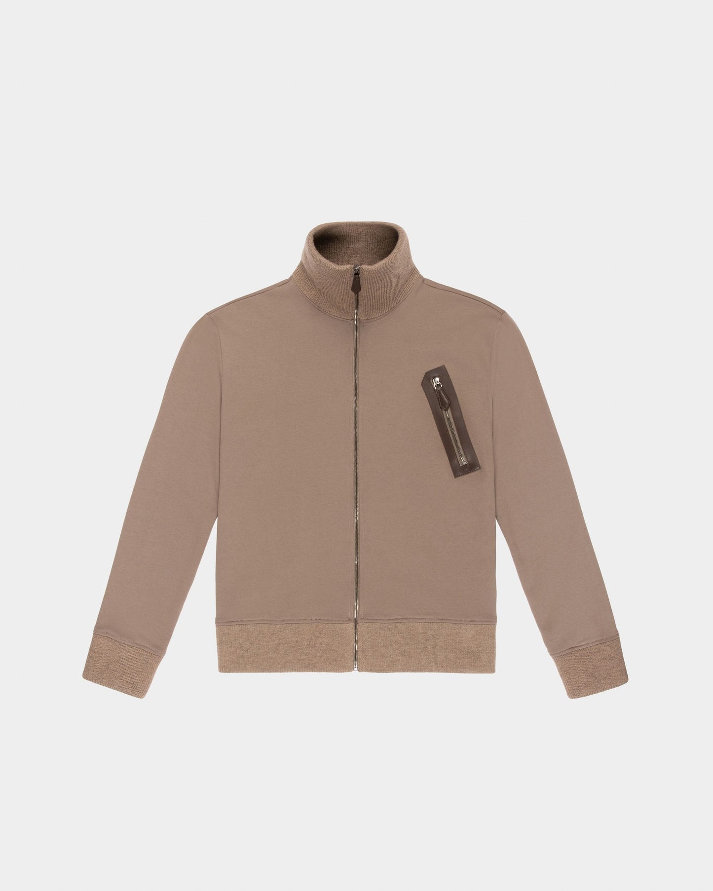 Organic Cotton Mix Sweatshirt In Taupe